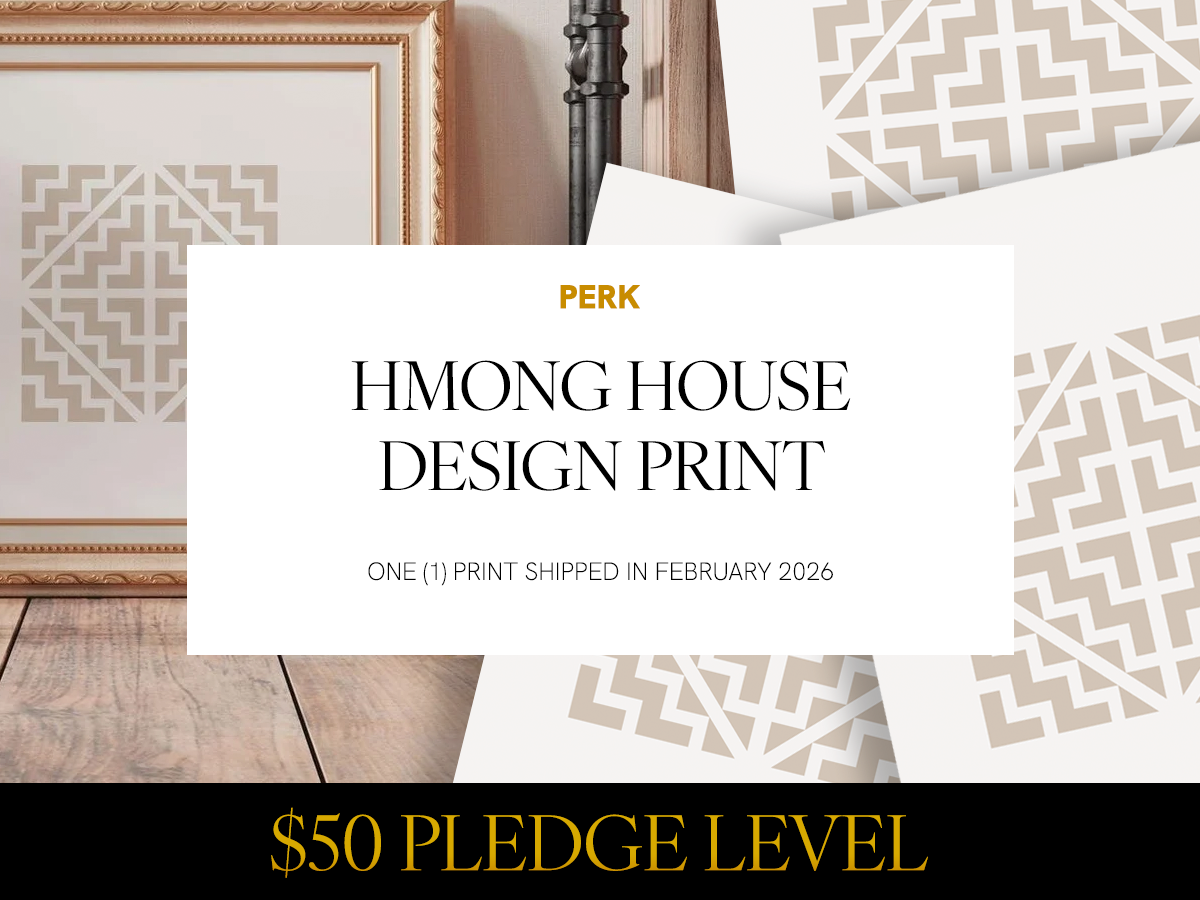 $50 - 8x10 Hmong House Design Print