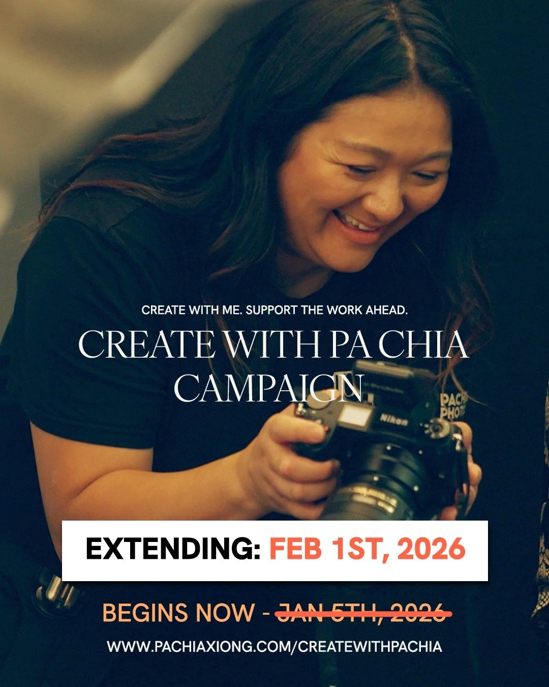 My Create with Pa Chia crowdfund ends today! Thank you once again for believing in my artistry and following my journey. ❤️

Ways to support or share:
Venmo: https://venmo.com/u/pachiaaa
Zelle: pachiaaa@gmail.com
🔗 www.pachiaxiong.com/createwithpach