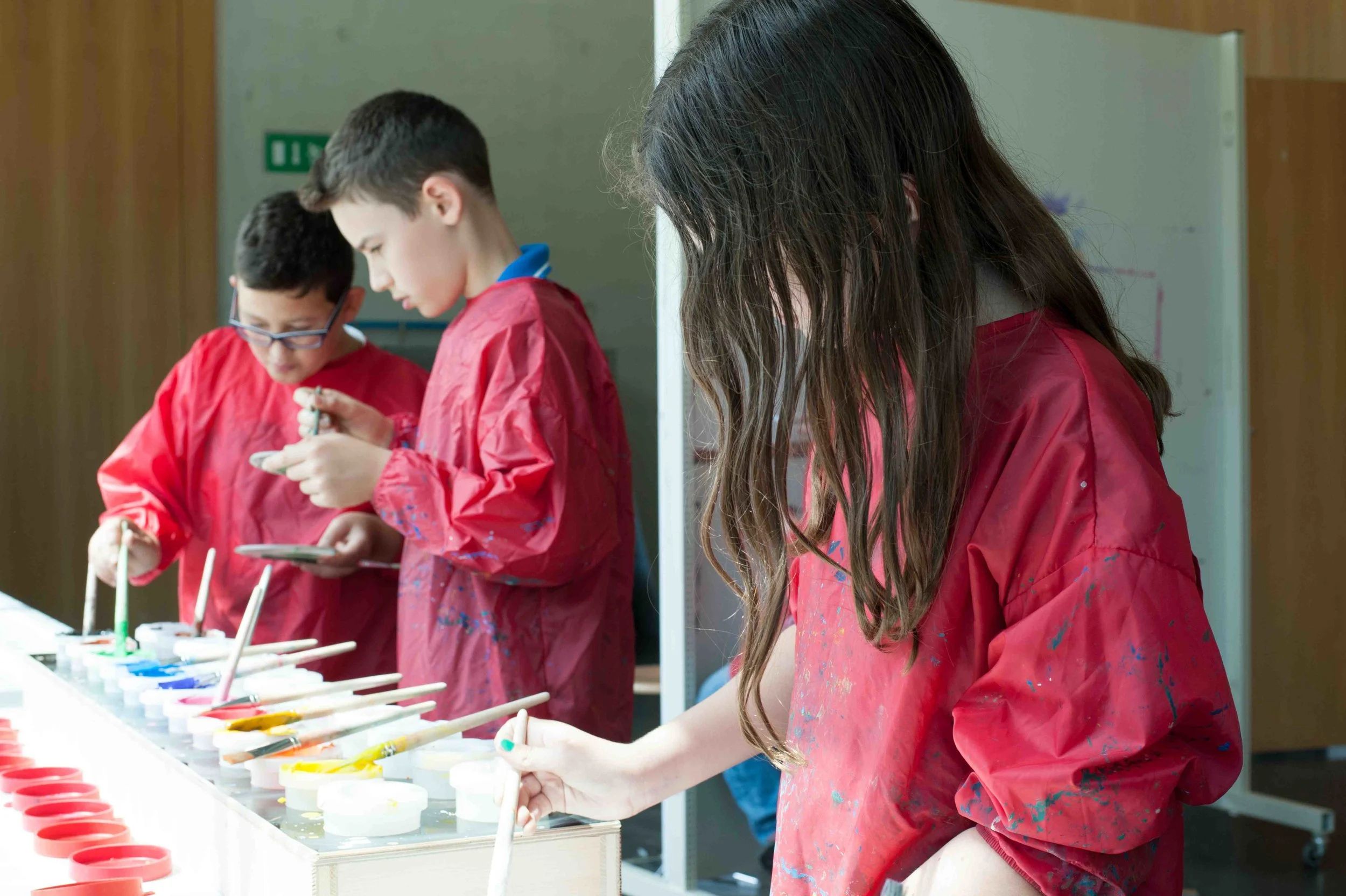 Malen im Donauatelier des Lentos Museums. (c) MaschekS 2014