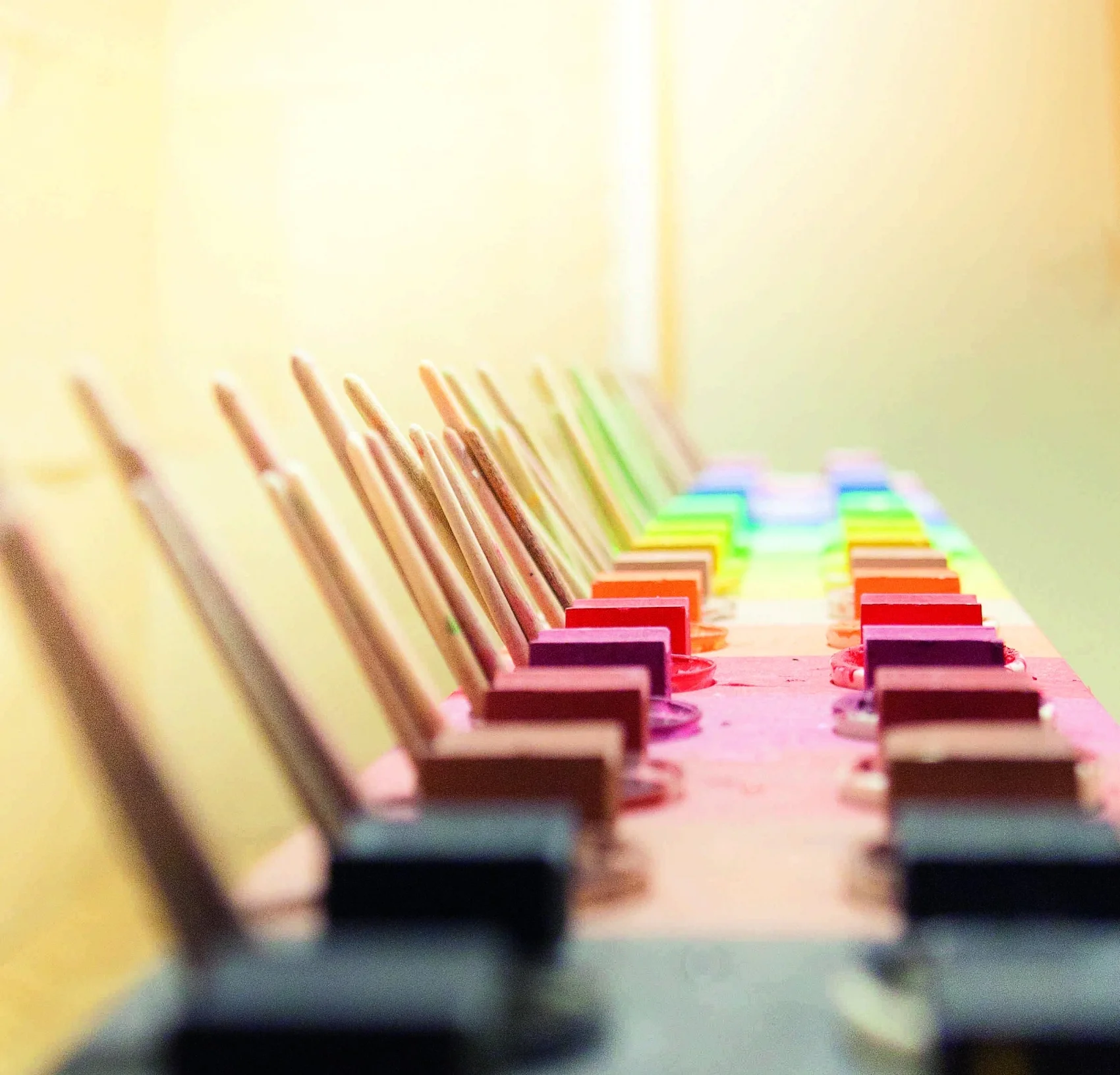 Die Farbpalette steht in jedem Malort. (c) Iris Kagerer