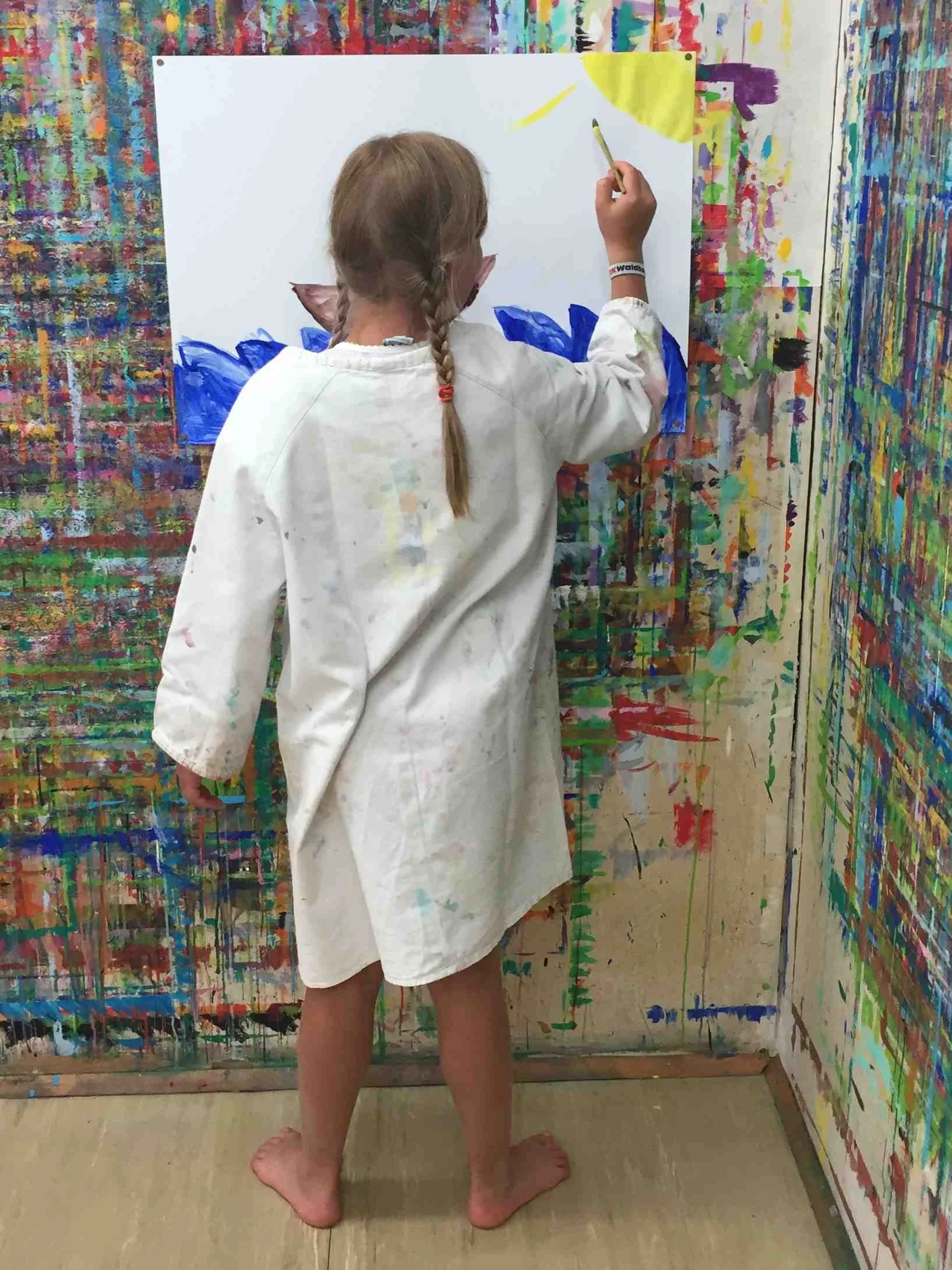 Jeder, er im Malort malt, hinterlässt Spuren an der Wand.