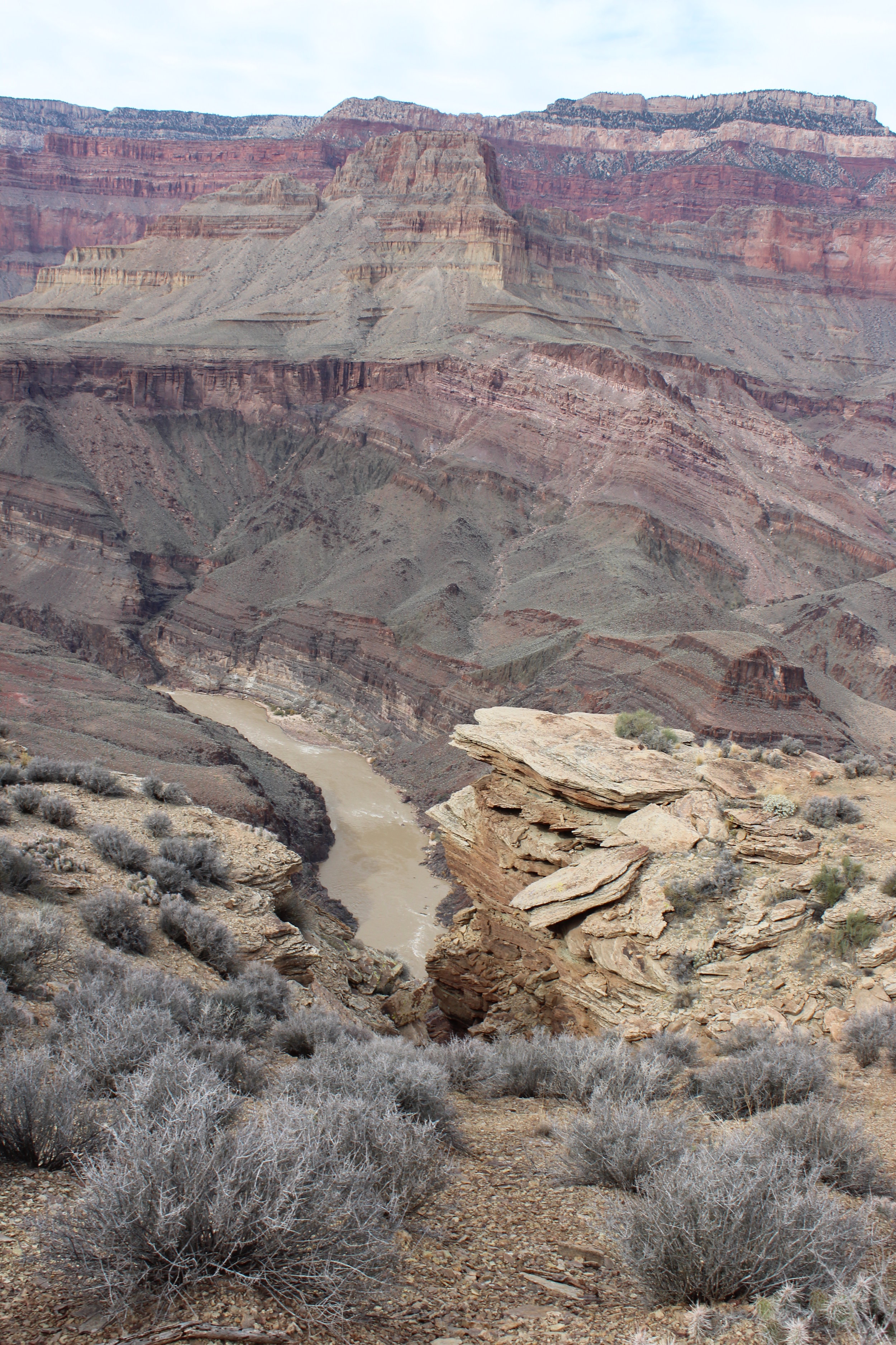 Looking down from the Tonto Trail