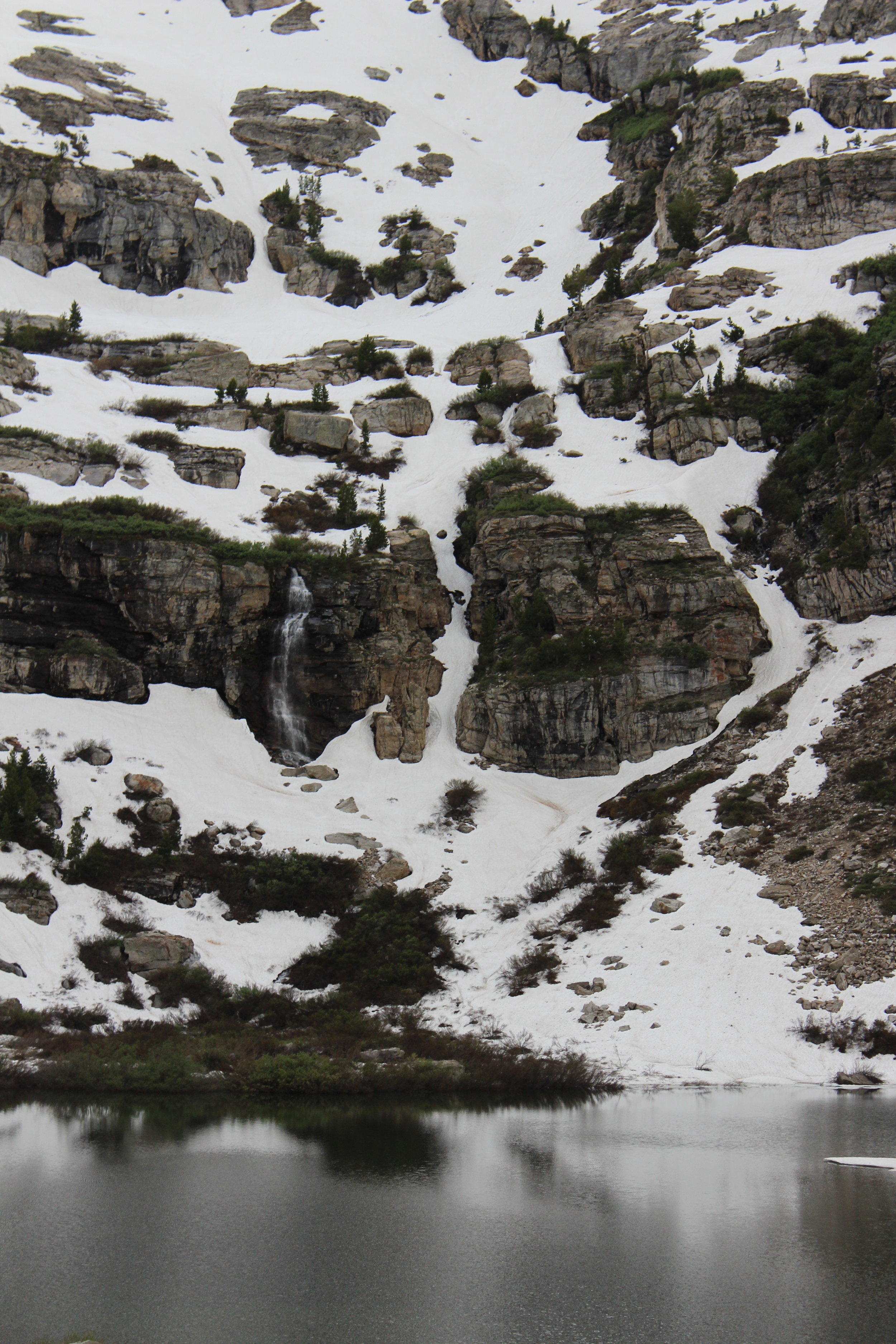 One of about 6 waterfalls feeding Griswold Lake during peak snowmelt