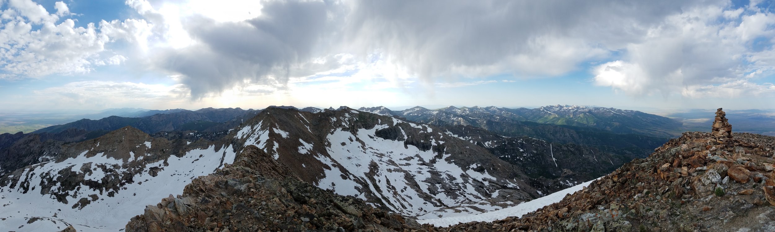 Panorama from the summit.