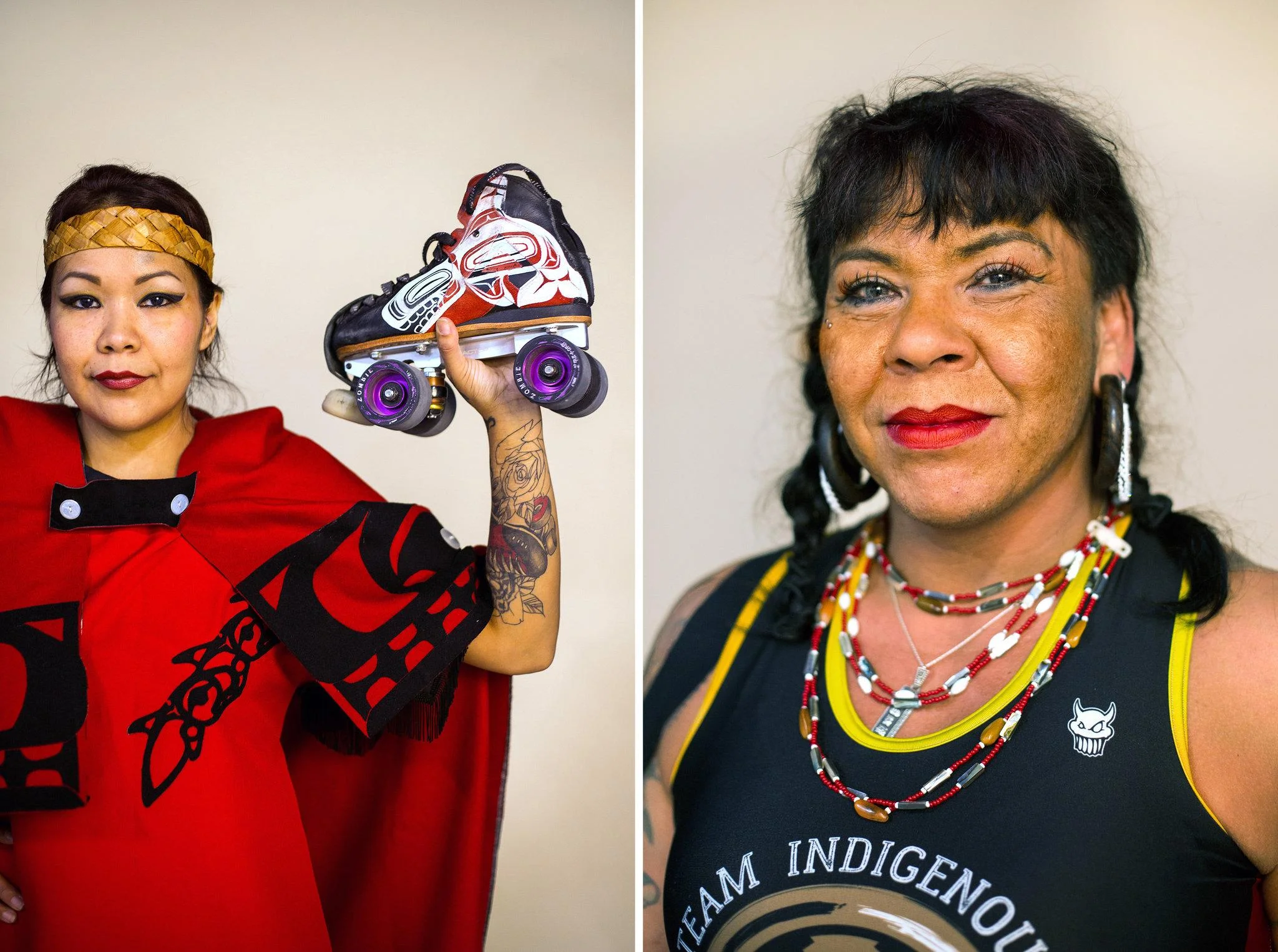 ‘Decolonizing’ Roller Derby? Team Indigenous Takes Up the Challenge Meet the roller derby athletes who are ‘reclaiming’ their space, promoting female empowerment and standing up for indigenous people. Full story for The New York Times here . Photos and videos by Rachel Reed | Words by Harriet Constable