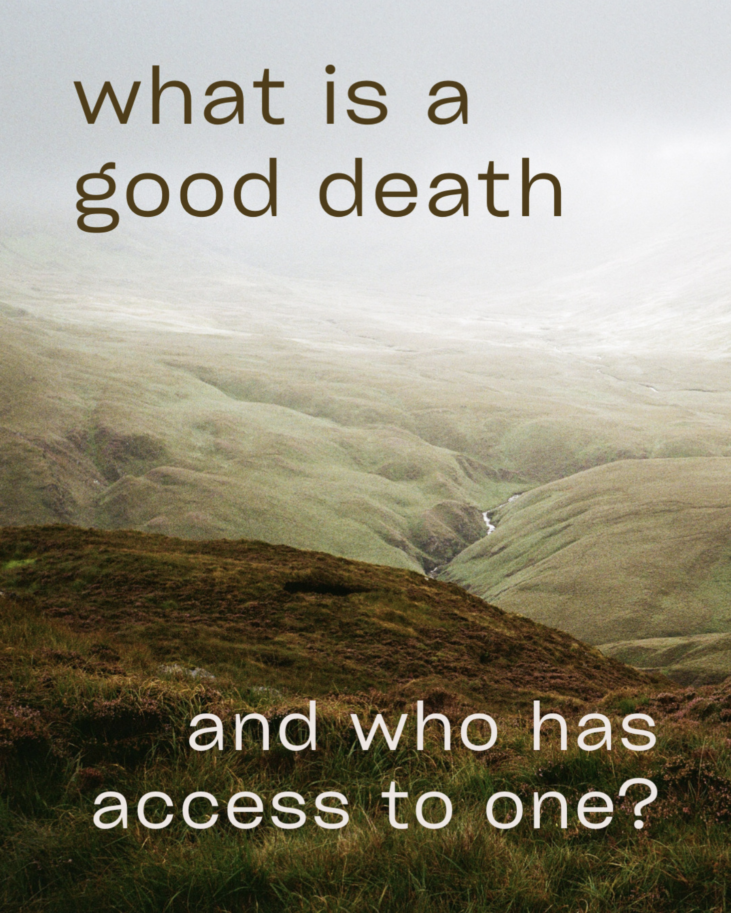  We often say that death is the great equalizer - but even though we all die, not all people die alike. For many people in our society, their death ways reflect the systemic oppression they experience, as we see in genocide in Palestine and Sudan, an