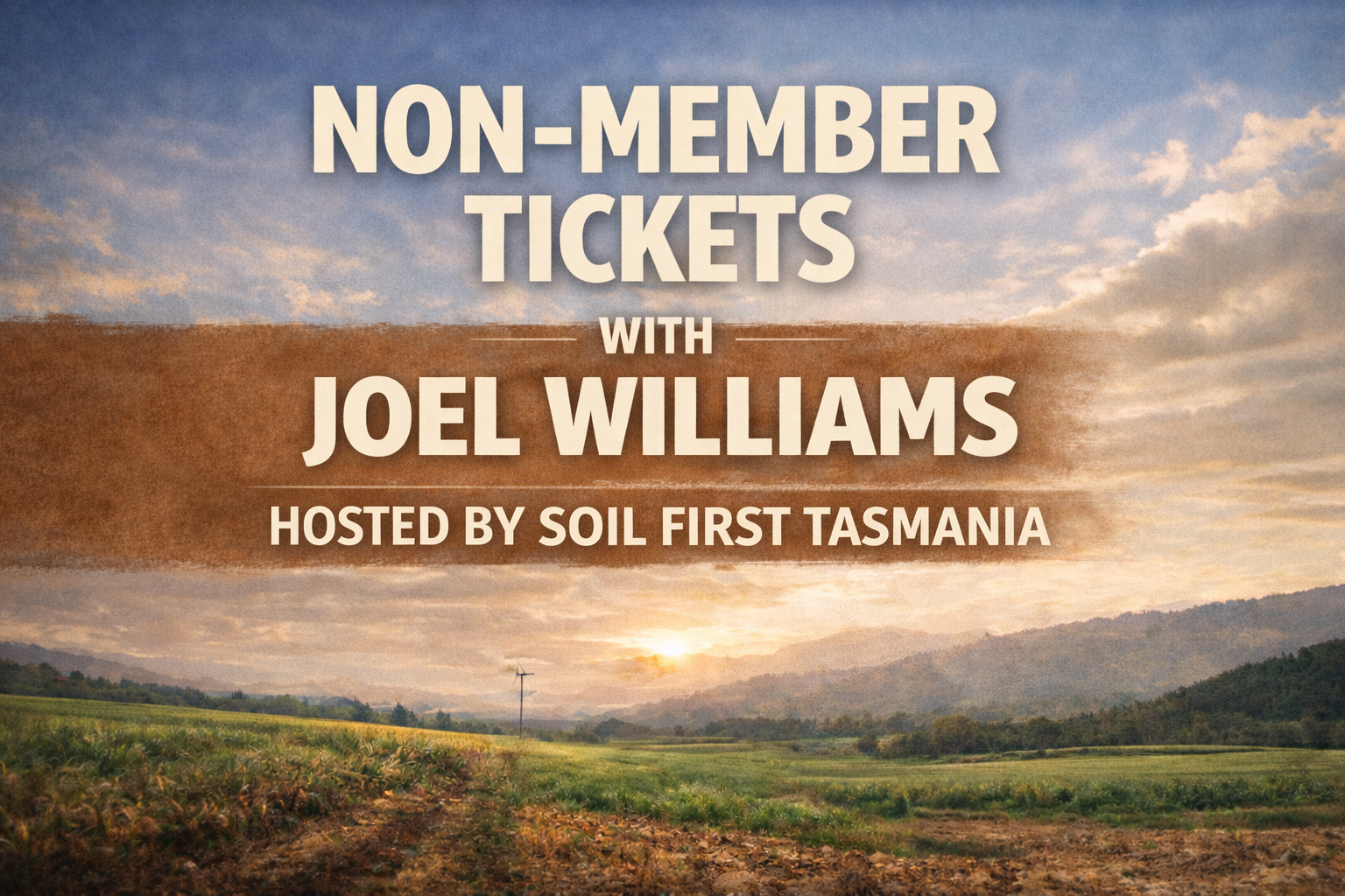 Joel Williams Masterclass - Non-members tickets