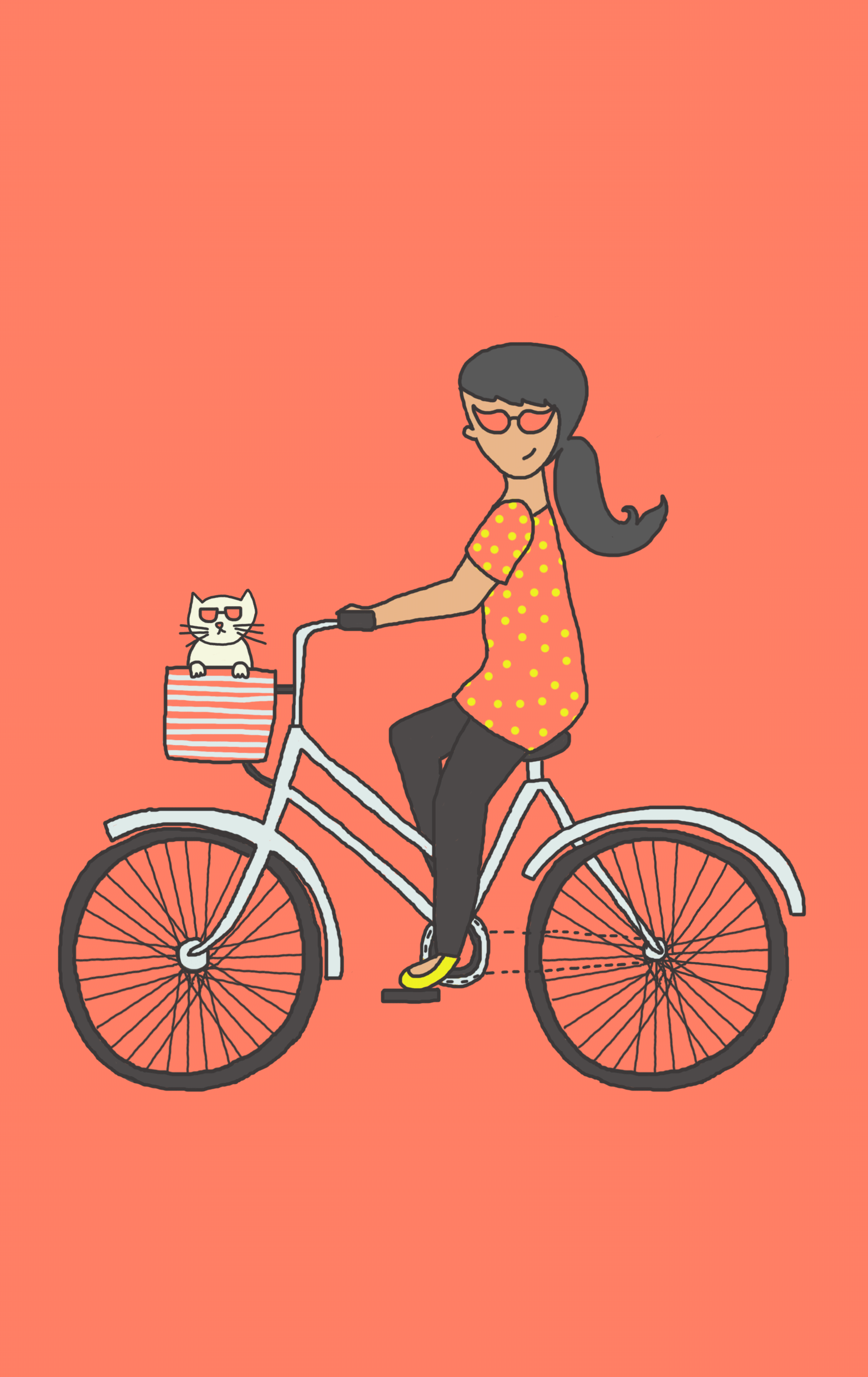 Cycling to I'm a Believer. Song below (belongs to and performed by The Monkees)