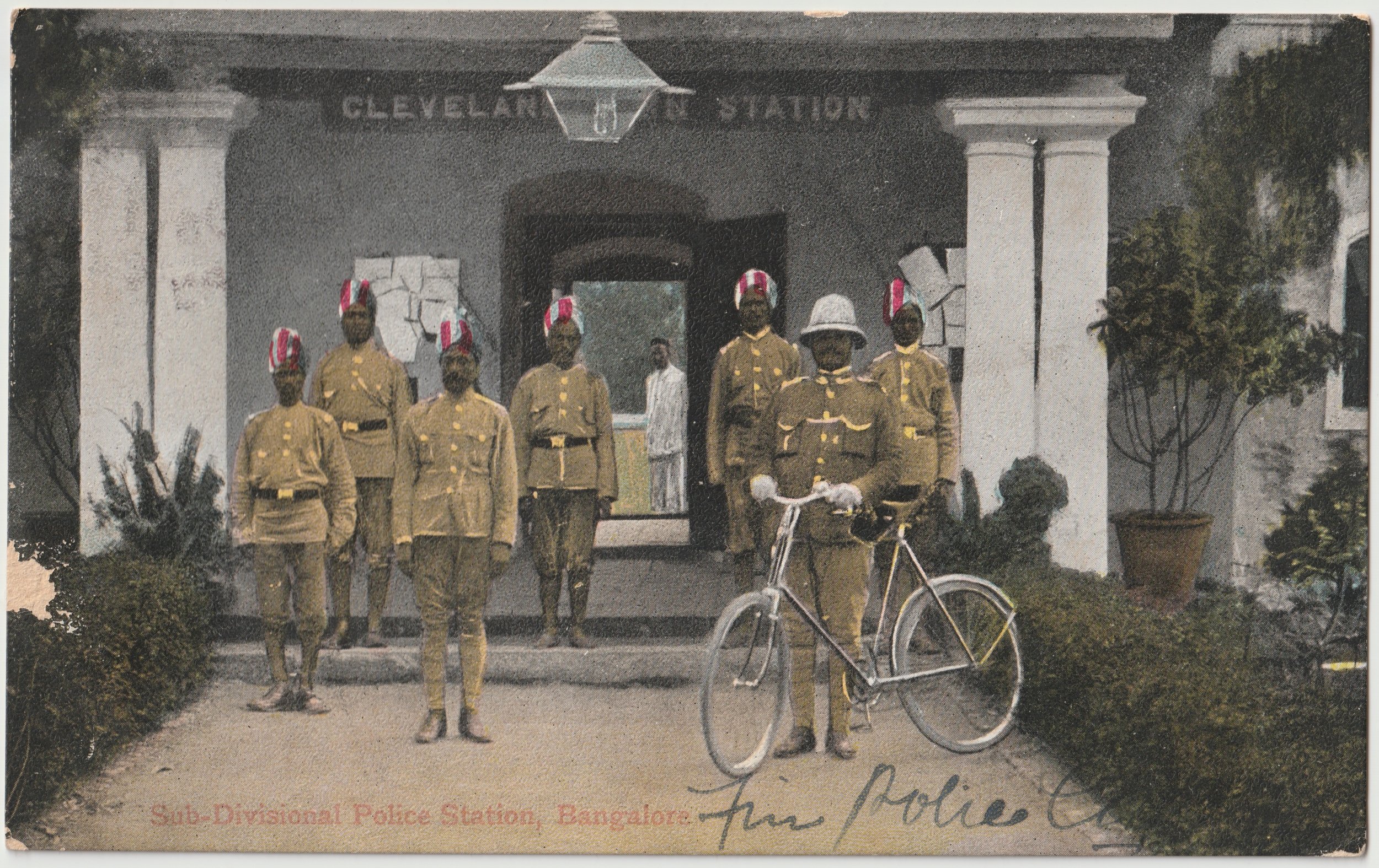 “Sub-Divisional Police Station, Bangalore”. Published by Spencer & Co., Madras. Posted on 12.03.1908.