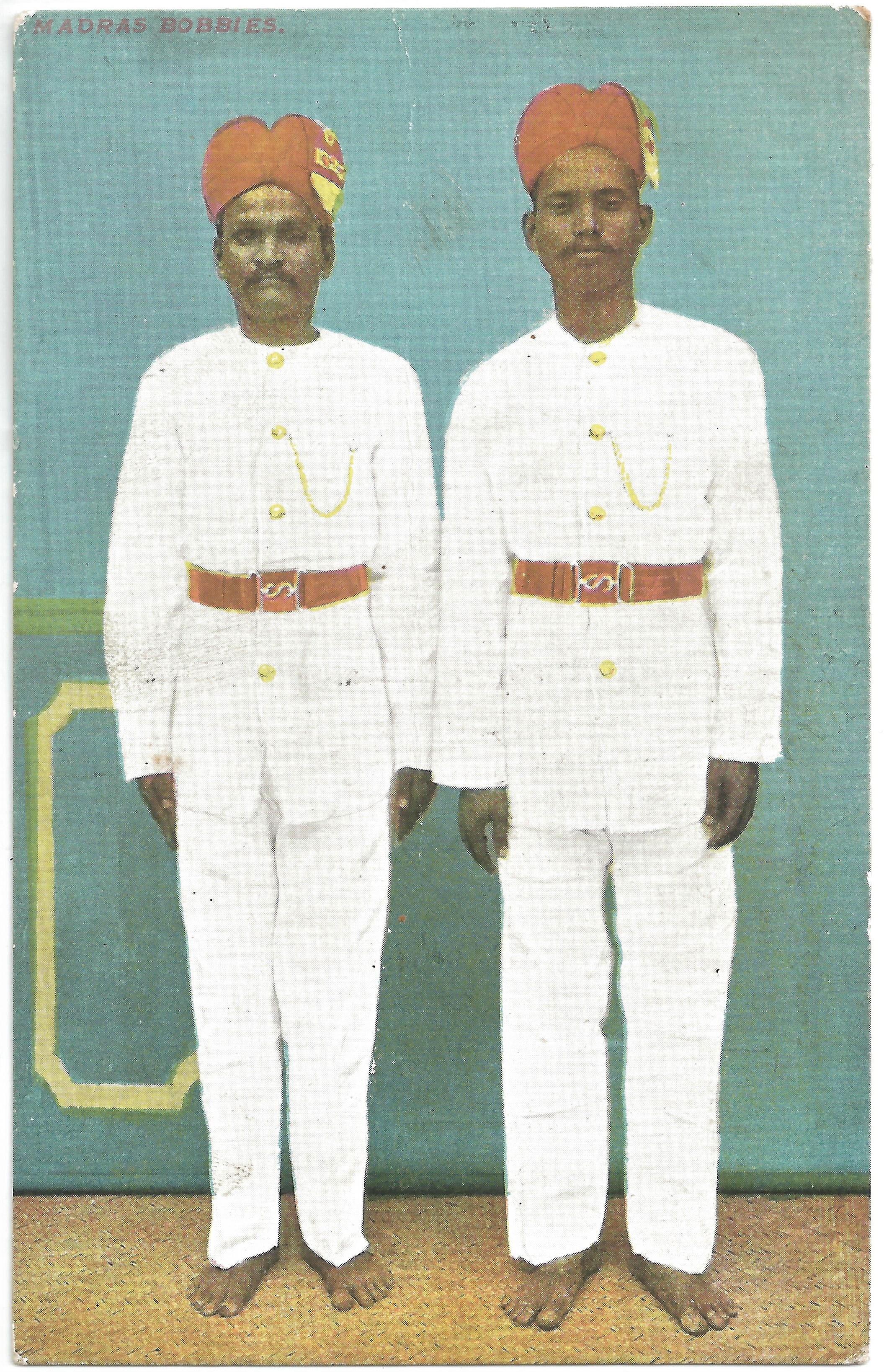 “Madras Bobbies”. Publisher unknown. Early 20th century.