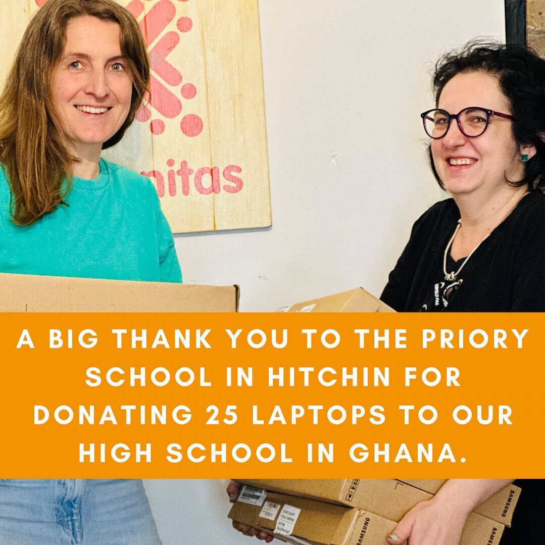 Thank you once AGAIN to our wonderful friends @tps_hitchin for donating 25 laptops to our high school in Ghana. They will be used by our teachers who currently have &hellip;.. computers to share between them all. 

We cannot express how much exciteme