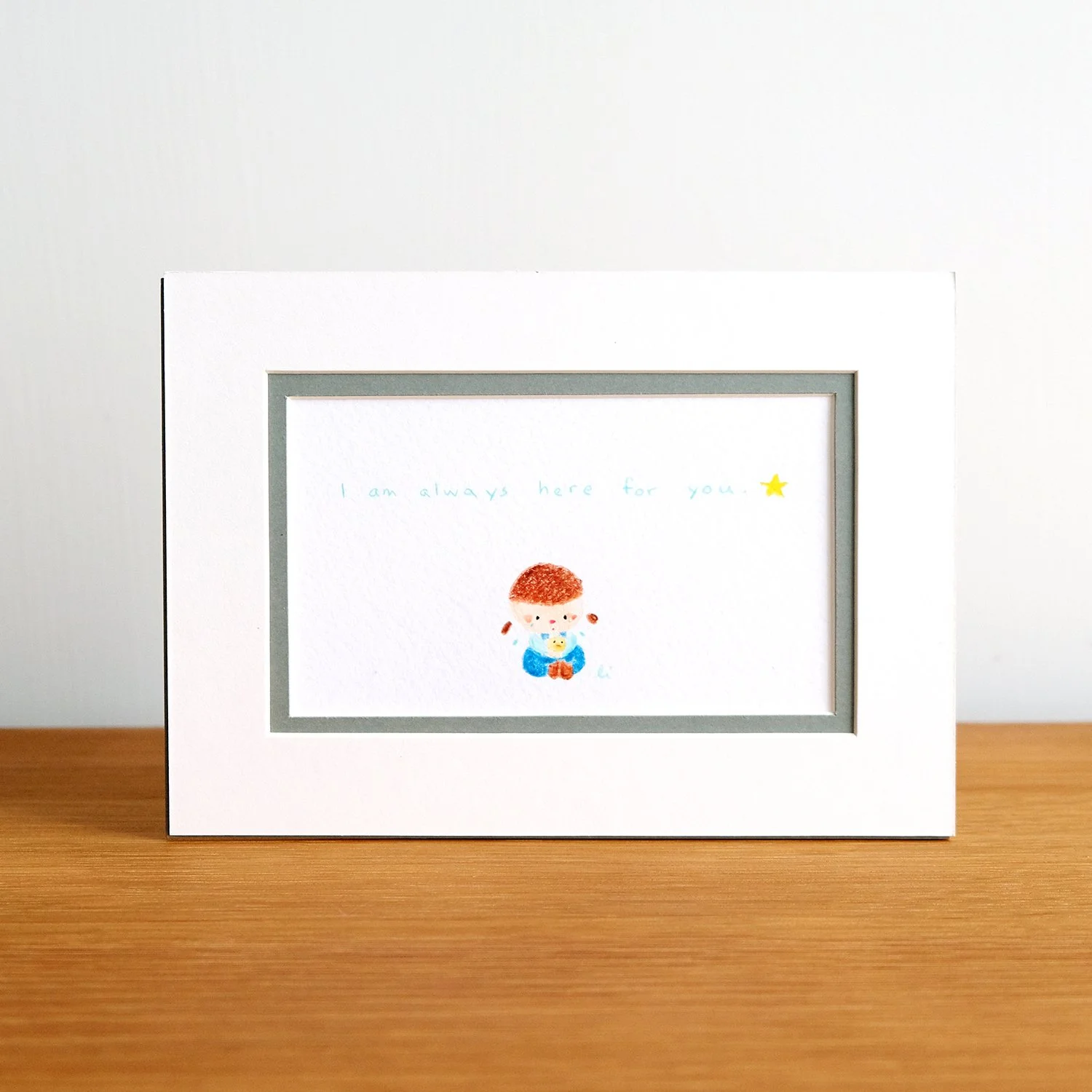 Always here for you mini original drawing  一直在你身邊小原畫
