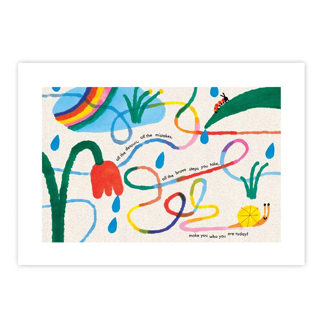 Snail Trail Print 蝸牛的蹤跡印畫