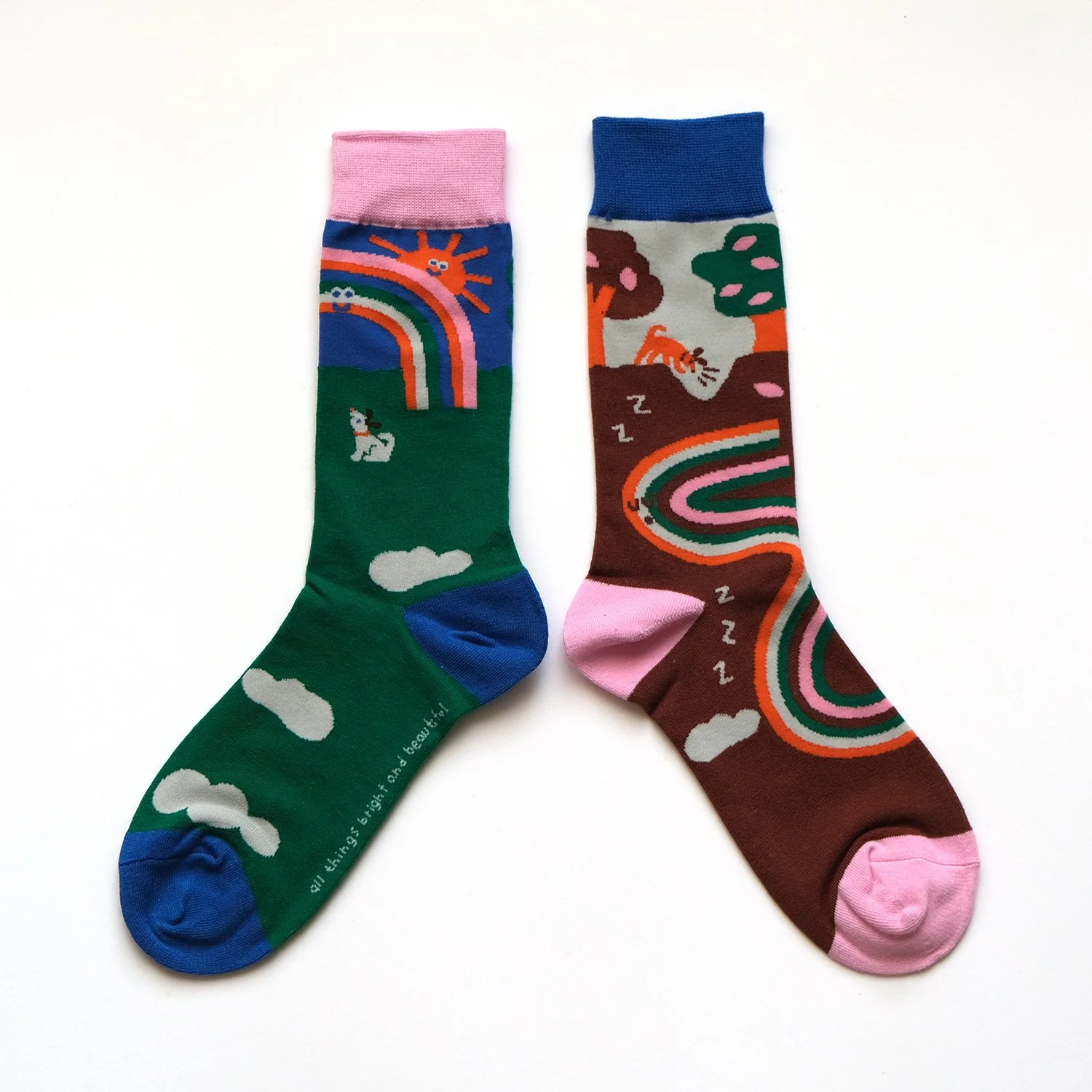 Sleeping Rainbow Socks 睡了的彩虹襪子