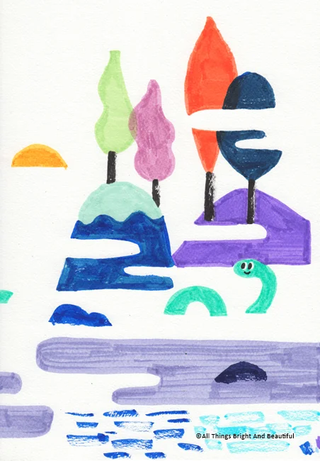 Trying different brush strokes 試試不同的筆觸