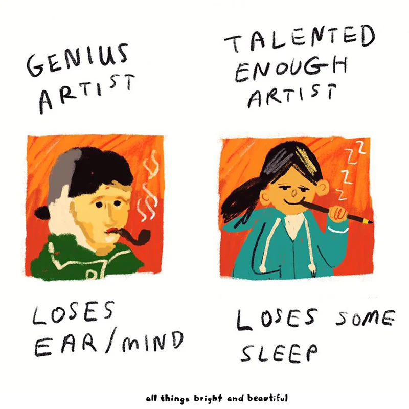 Talented enough artist
