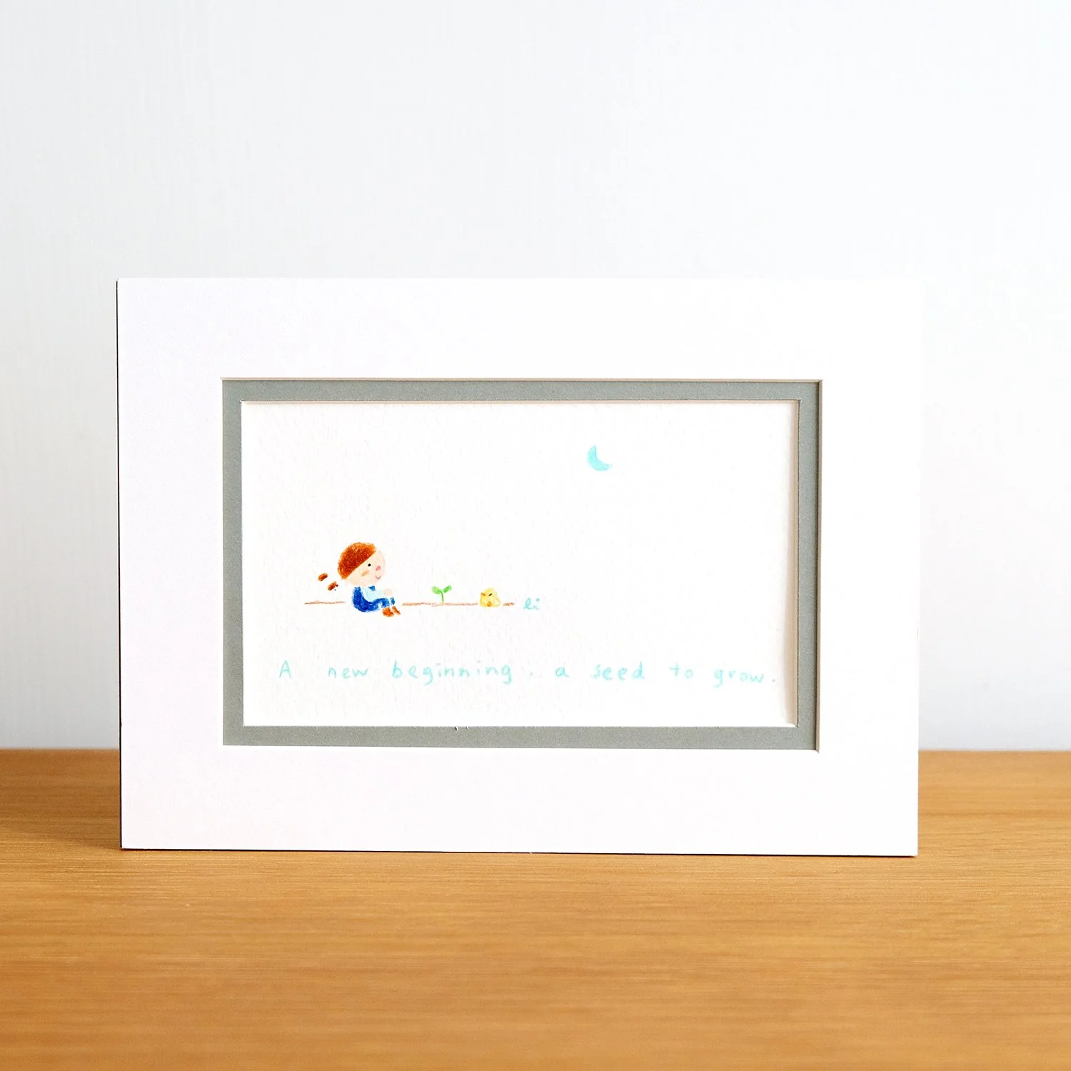 A new beginning mini original drawing  新的開始小原畫