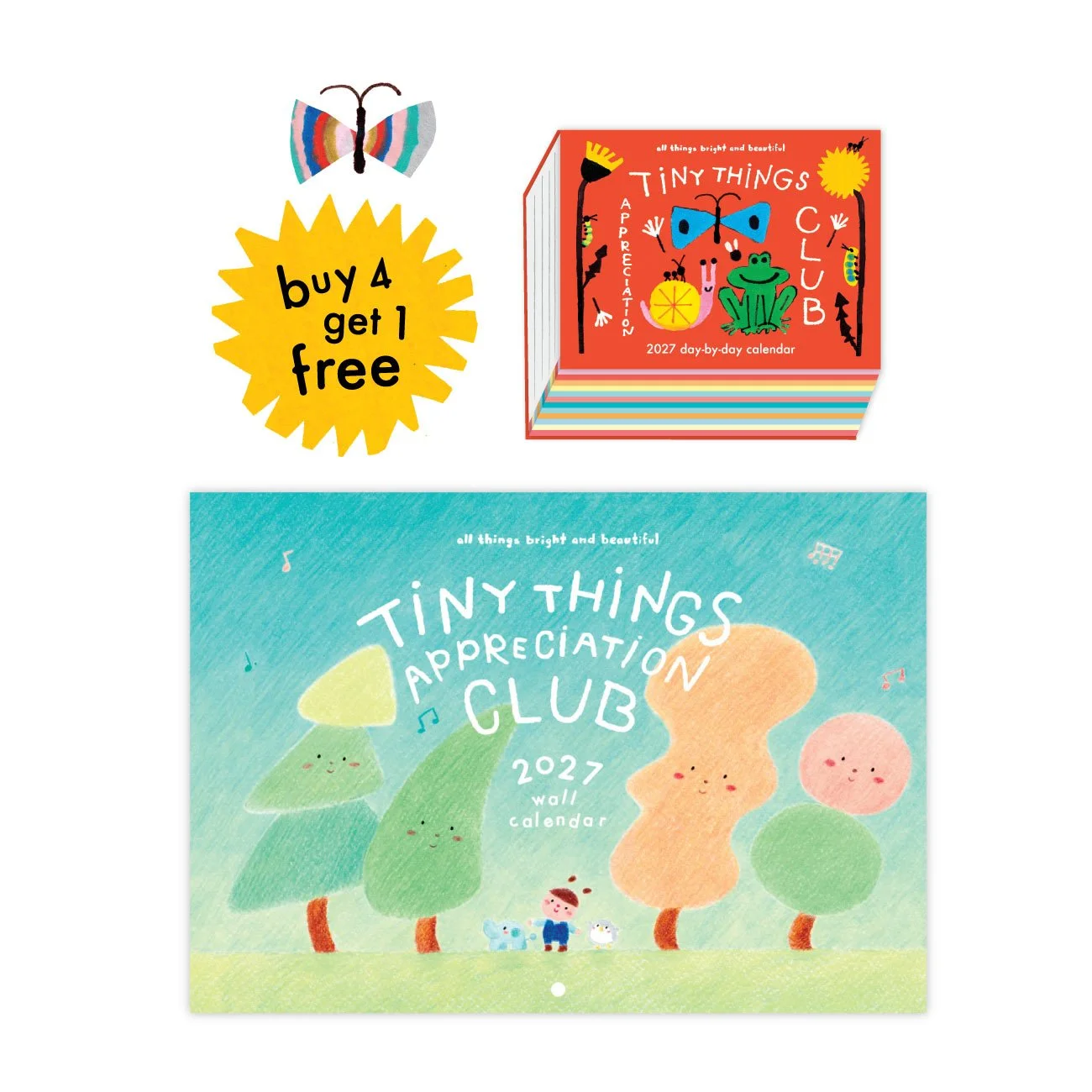 2027 Buy 4 get 1 Free Calendar Set 買四送一月曆套裝