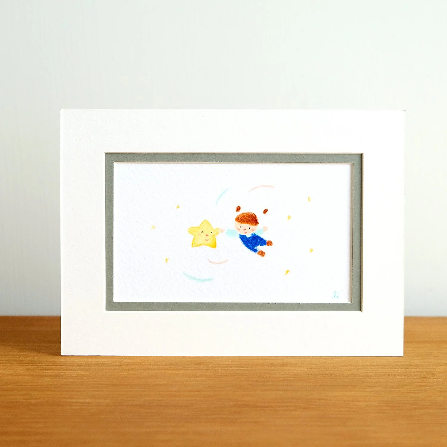 I met a star mini original drawing 我遇見了一顆星星 小原畫