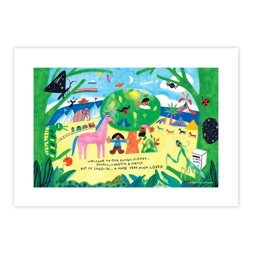 Planet Earth Print 地球印畫