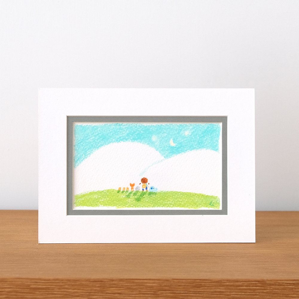 Big cloud mini original drawing  大大的雲小原畫