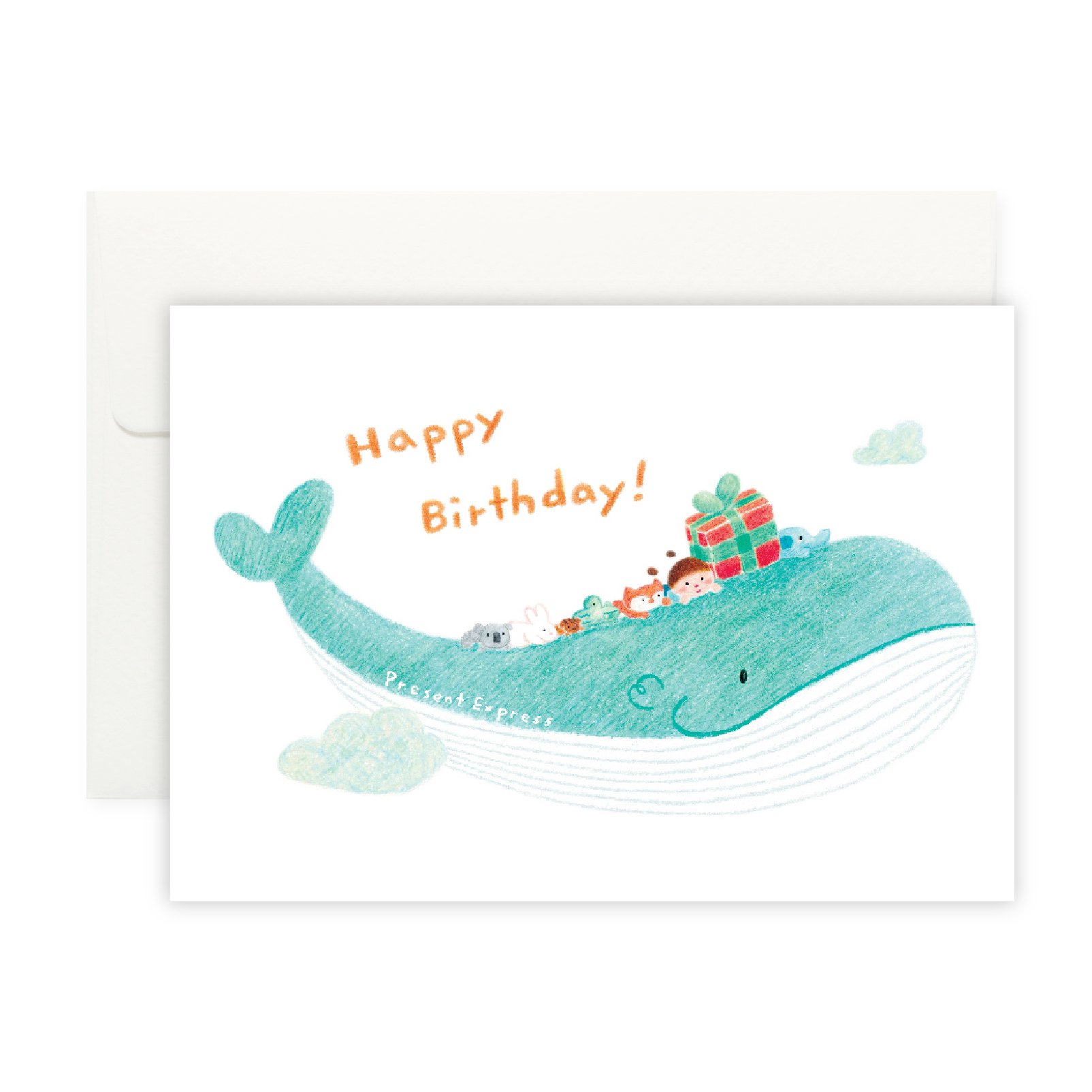 Whale Birthday Card 鯨魚生日卡