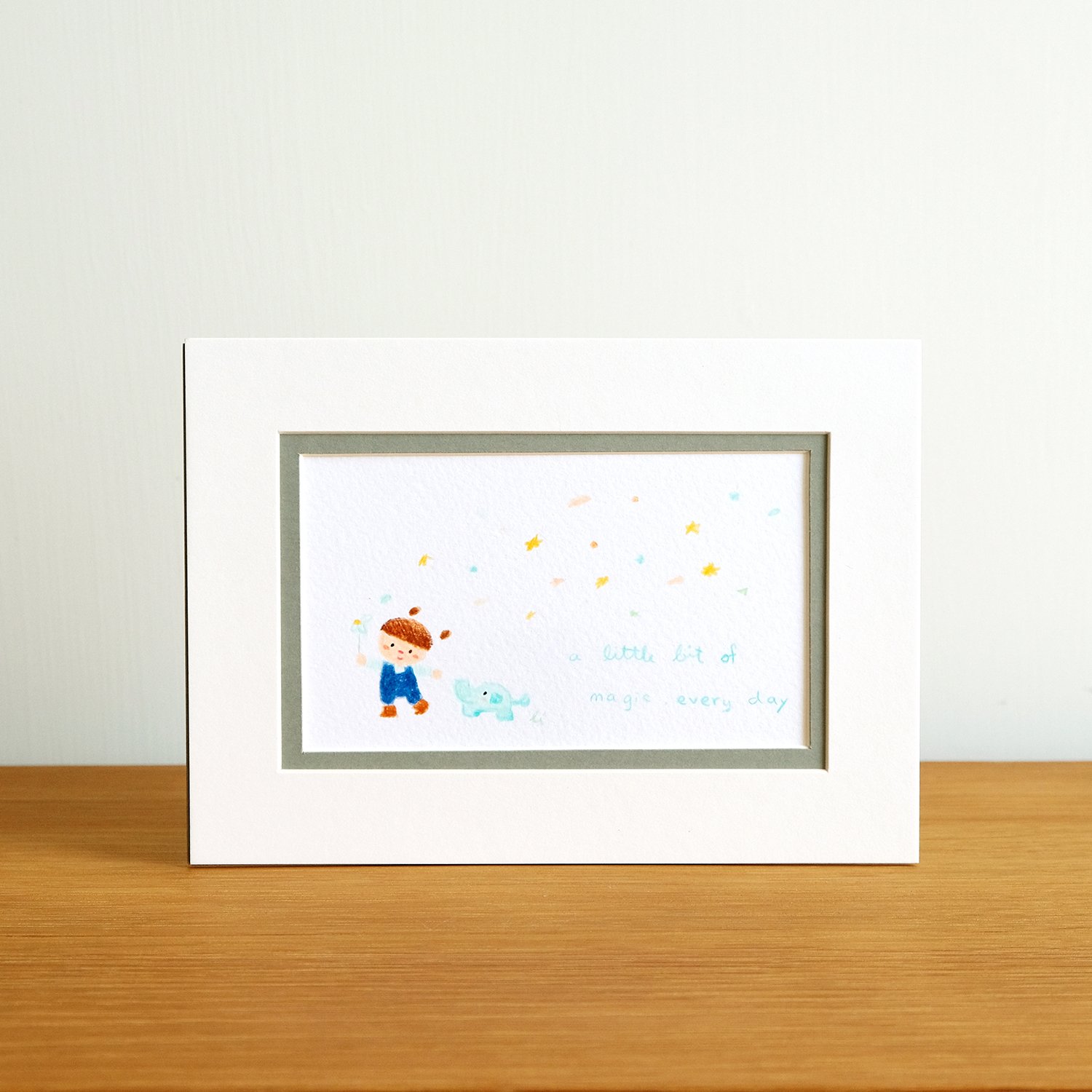 A little bit of magic  mini original drawing 一點點魔法 小原畫