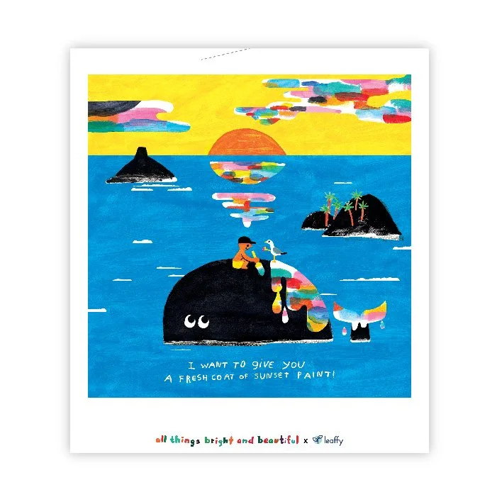 Sunset Paint Sponge Cloth 日落顏料抹布 // pre-order 預購
