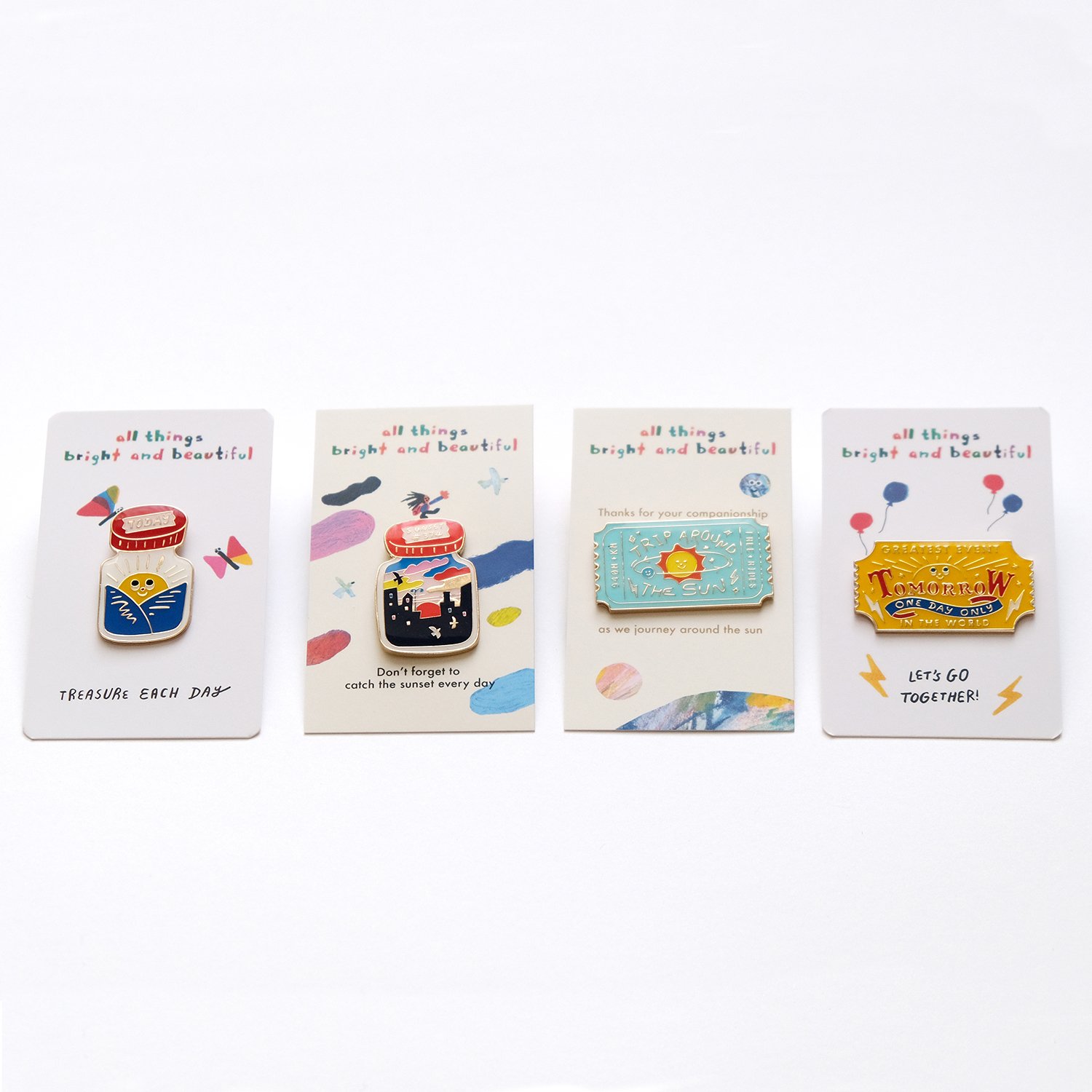 Treasure Each Day Pin Set 珍惜每一天襟章套裝