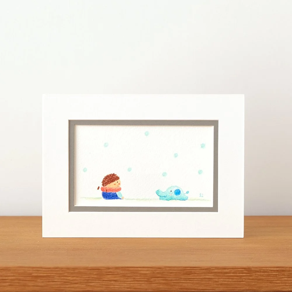 Here with you mini original drawing 和你一起小原畫