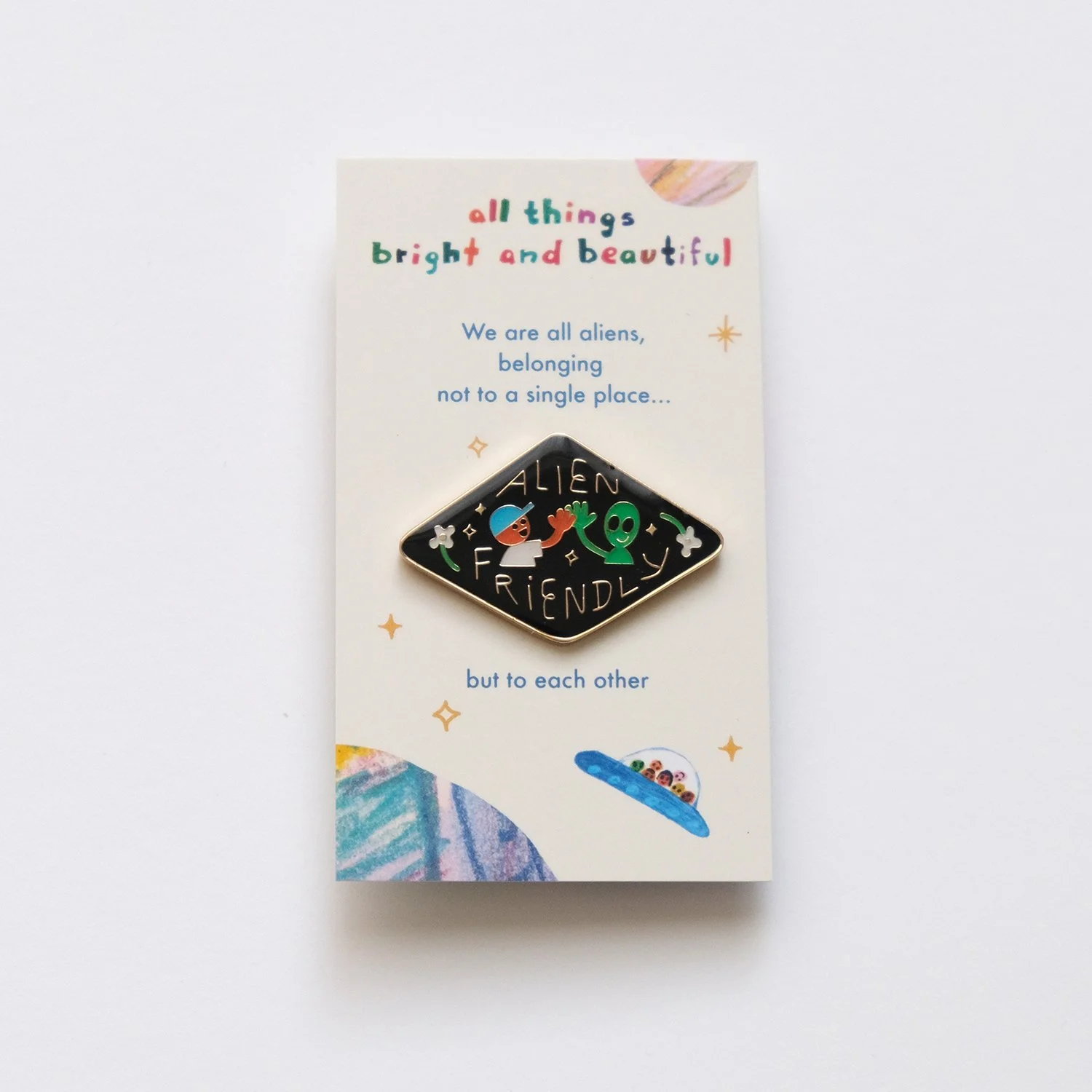Alien Friendly Pin 外星人小襟章