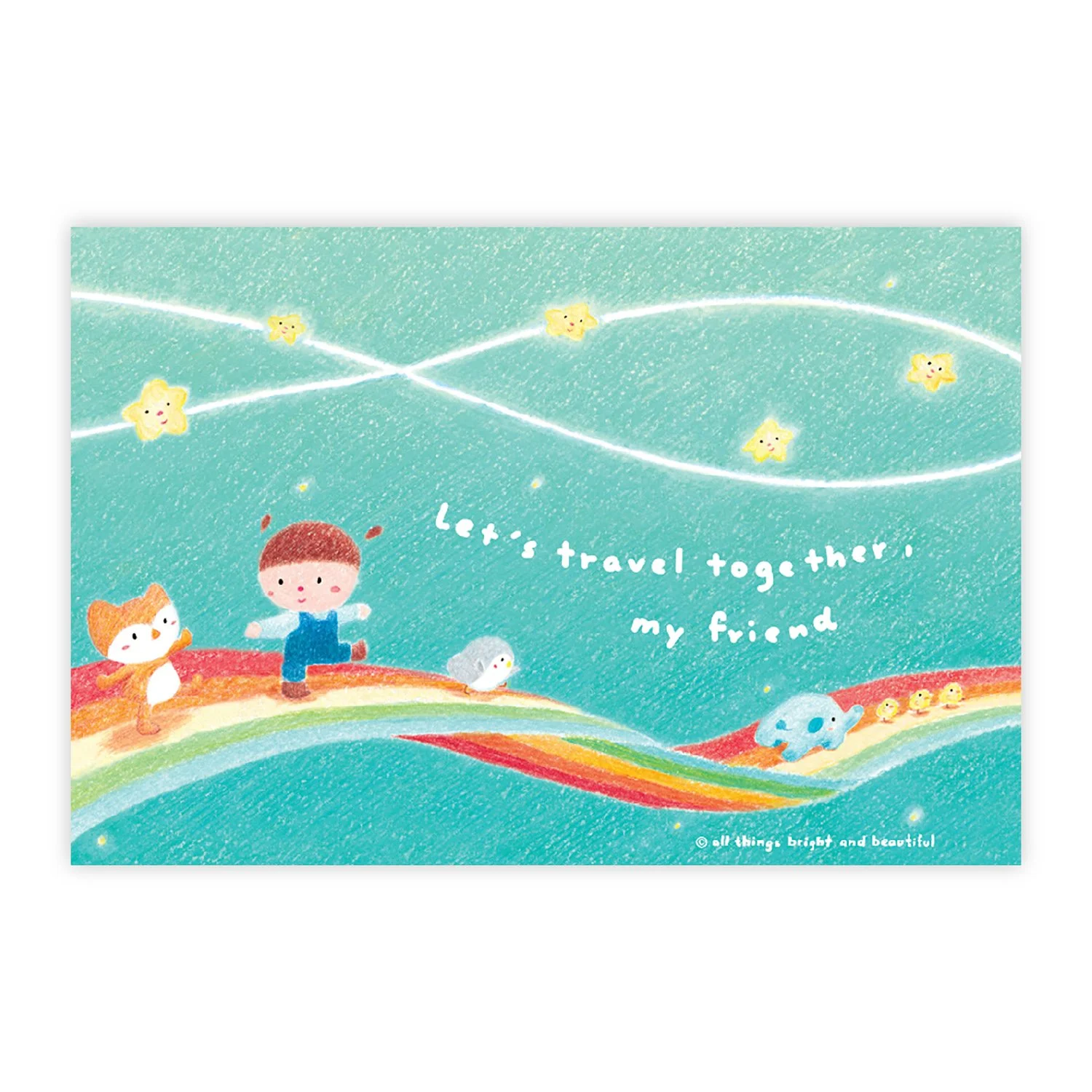 Walk together Postcard 一齊行明信片