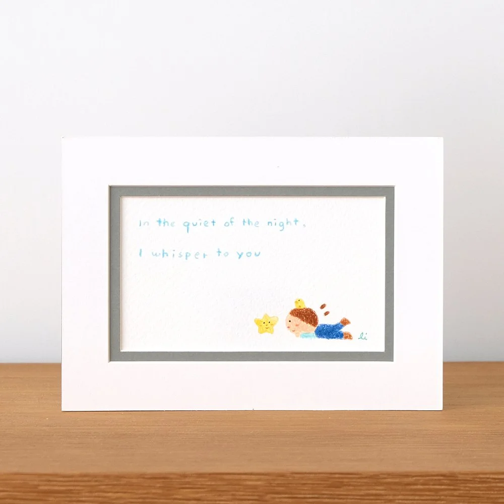Whisper mini original drawing 悄悄話小原畫