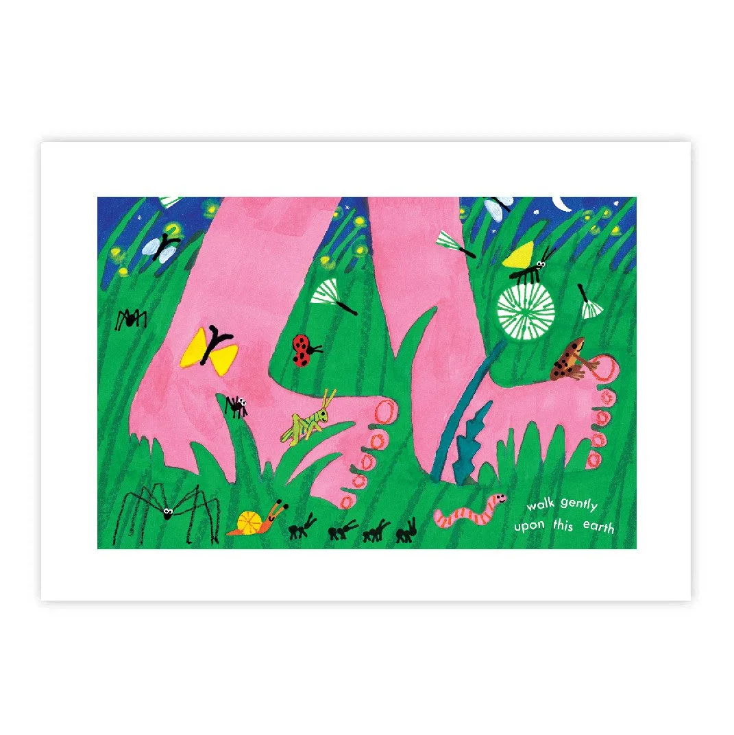 Walk Gently Print 溫柔地走印畫