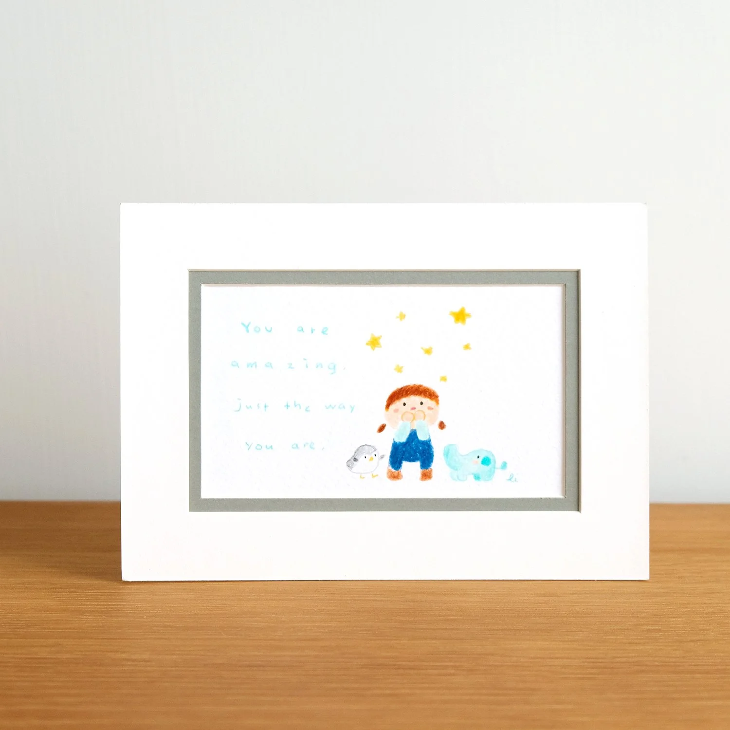 You are amazing mini original drawing 你很棒 小原畫