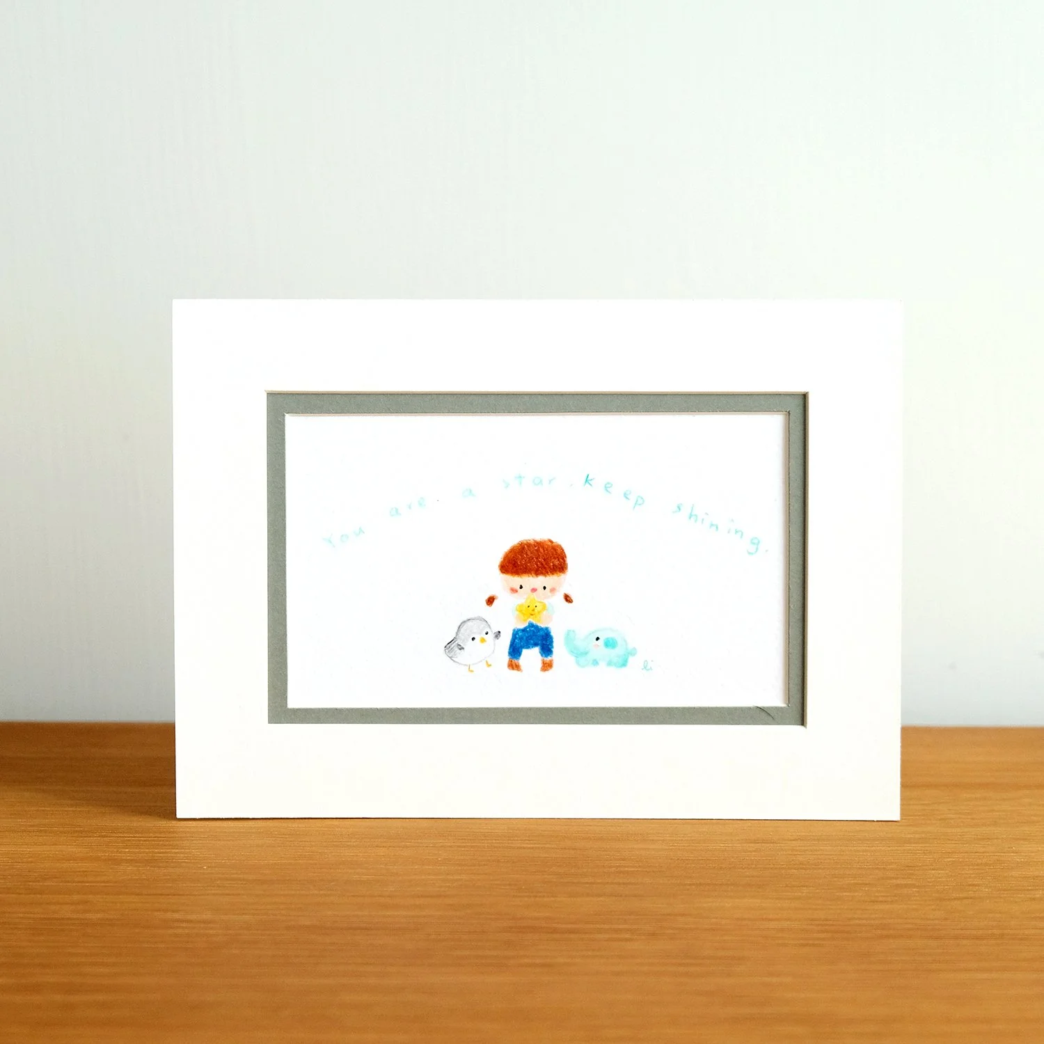 You are a star mini original drawing 閃亮的星 小原畫