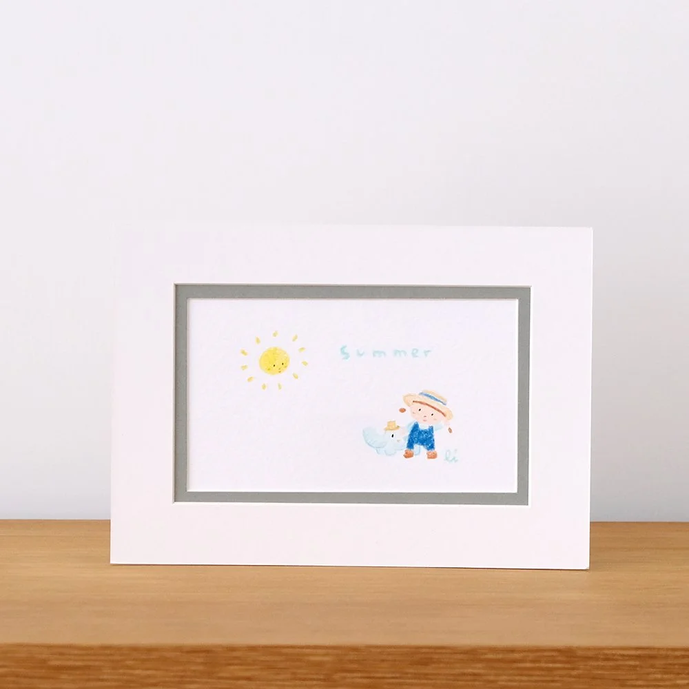 Summer mini original drawing  炎炎夏日小原畫