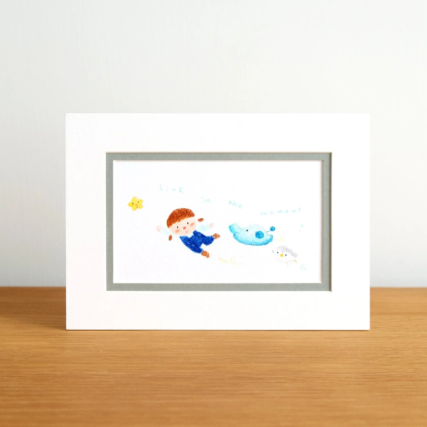 Live in the moment mini original drawing 活在當下 小原畫