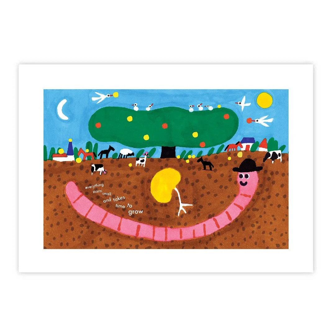 Worm Print 蚯蚓印畫