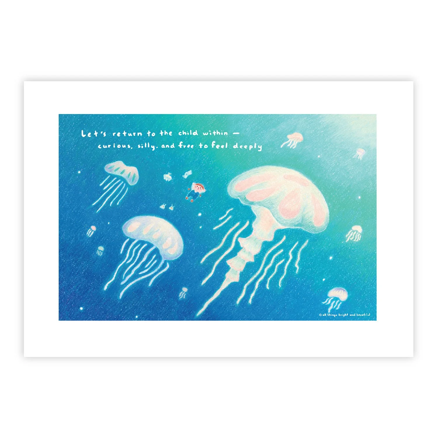 Jellyfish Print 水母印畫