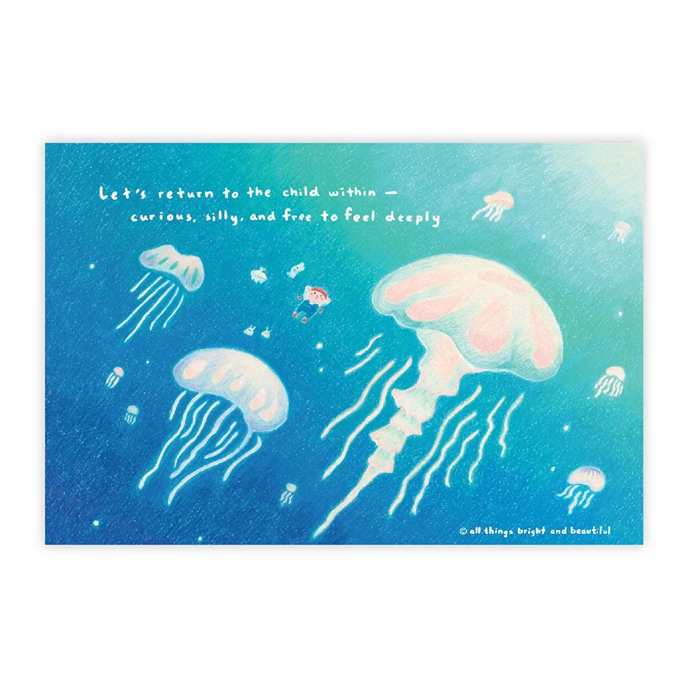 Jellyfish Postcard 水母明信片