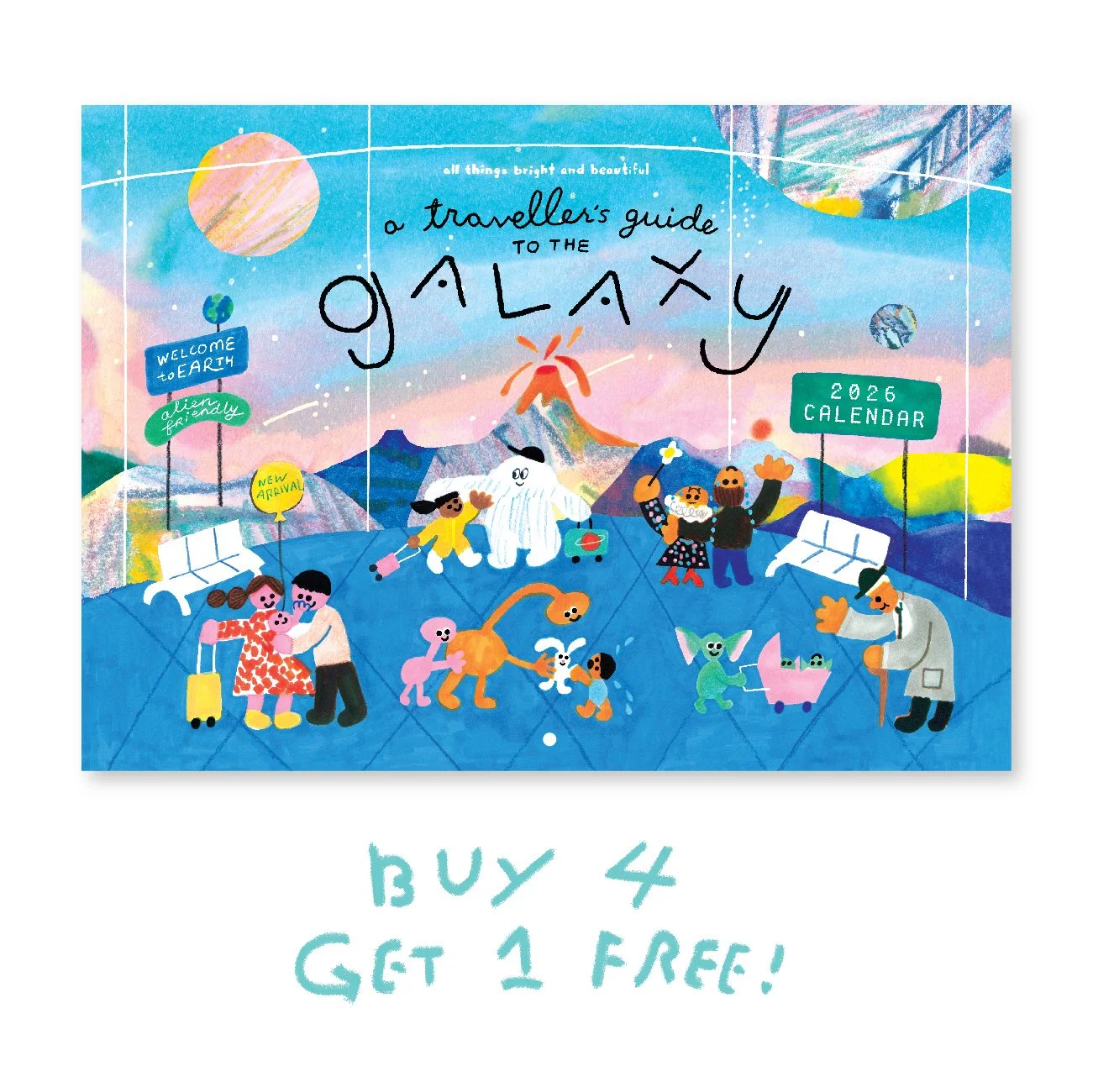 2026 Calendar Pre-order - Buy 4 Get 1 FREE - 月曆預購-任選買四送一