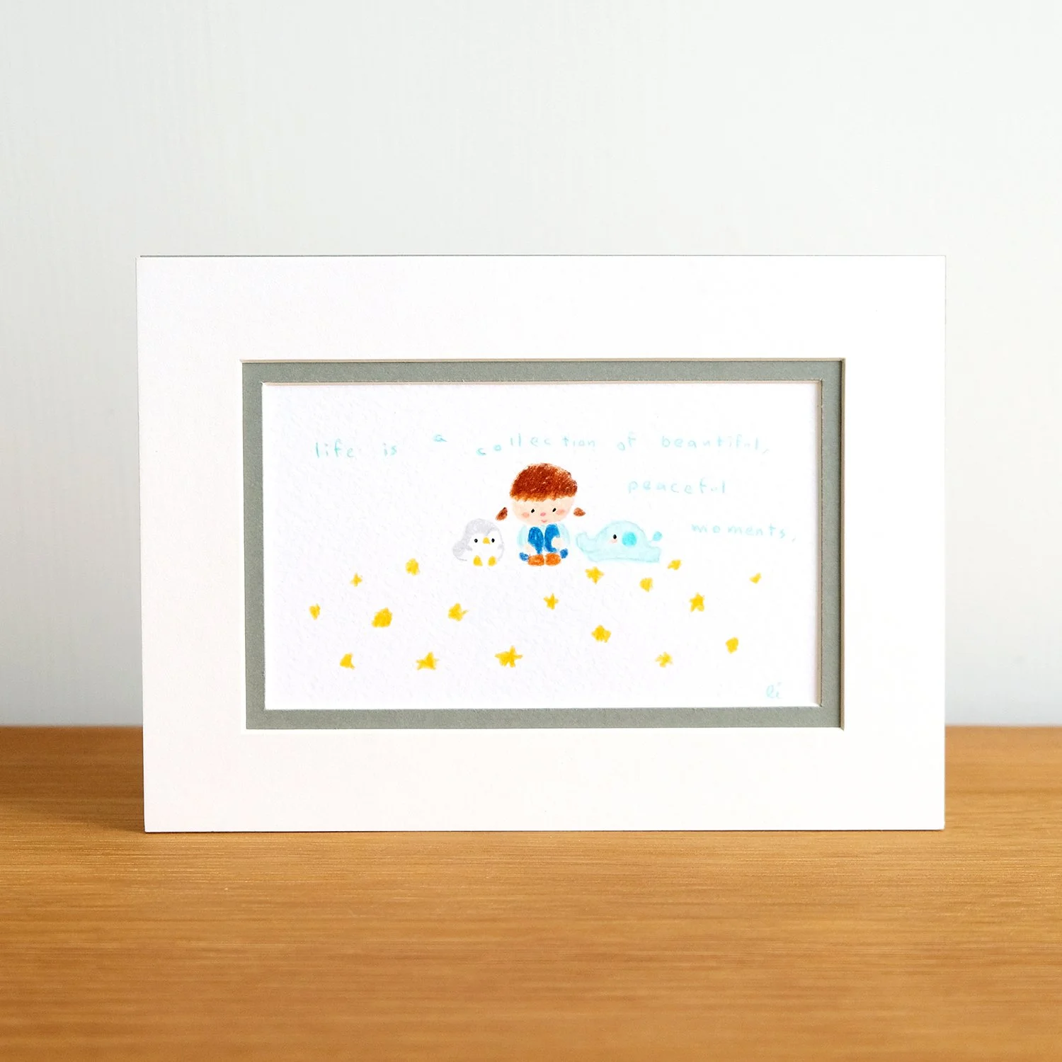 Collection of beautiful moment mini original drawing 瞬間 小原畫