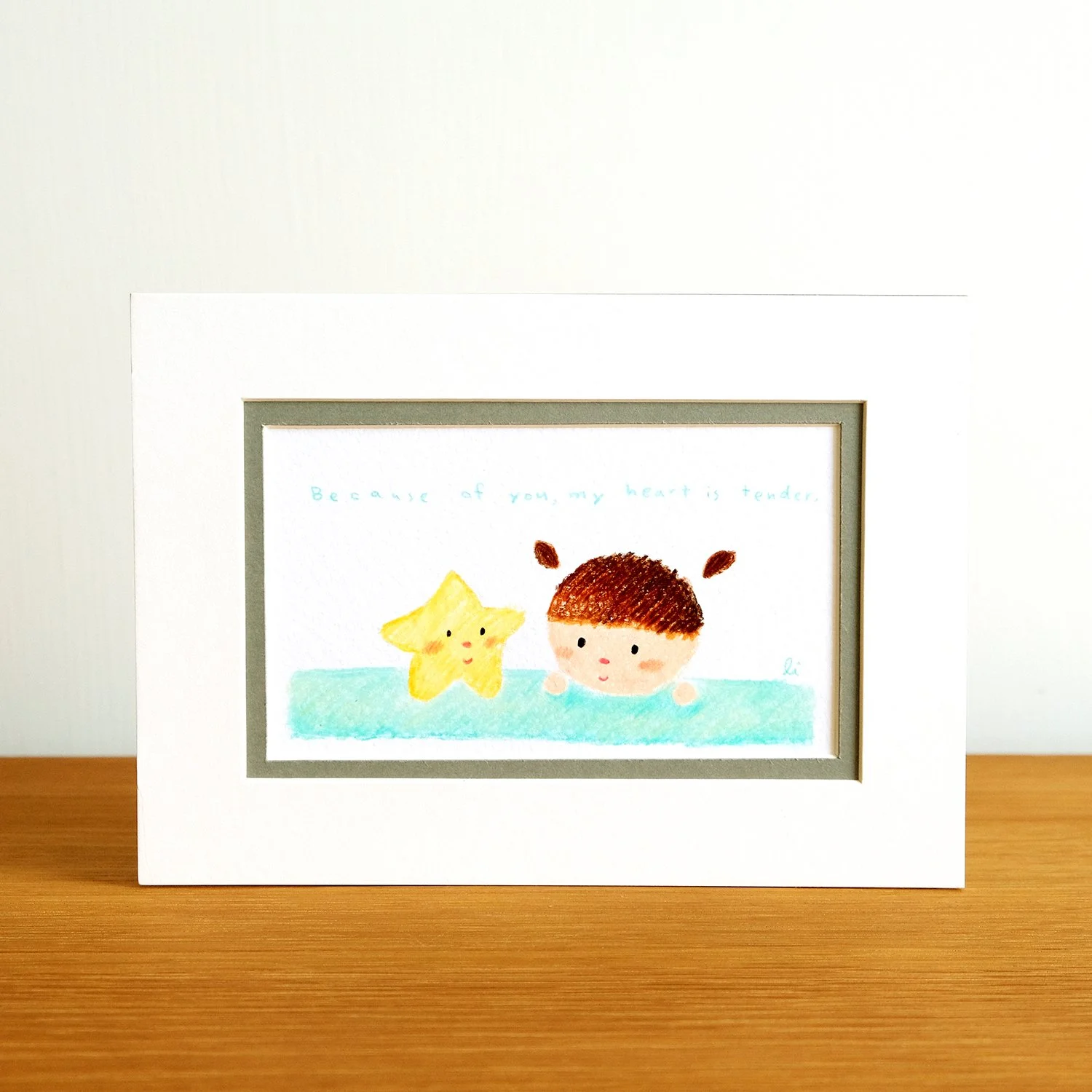 Tender mini original drawing 溫柔 小原畫