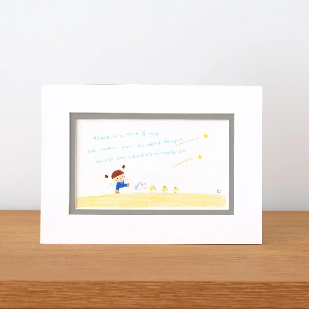 A kind of love mini original drawing  有一份愛小原畫