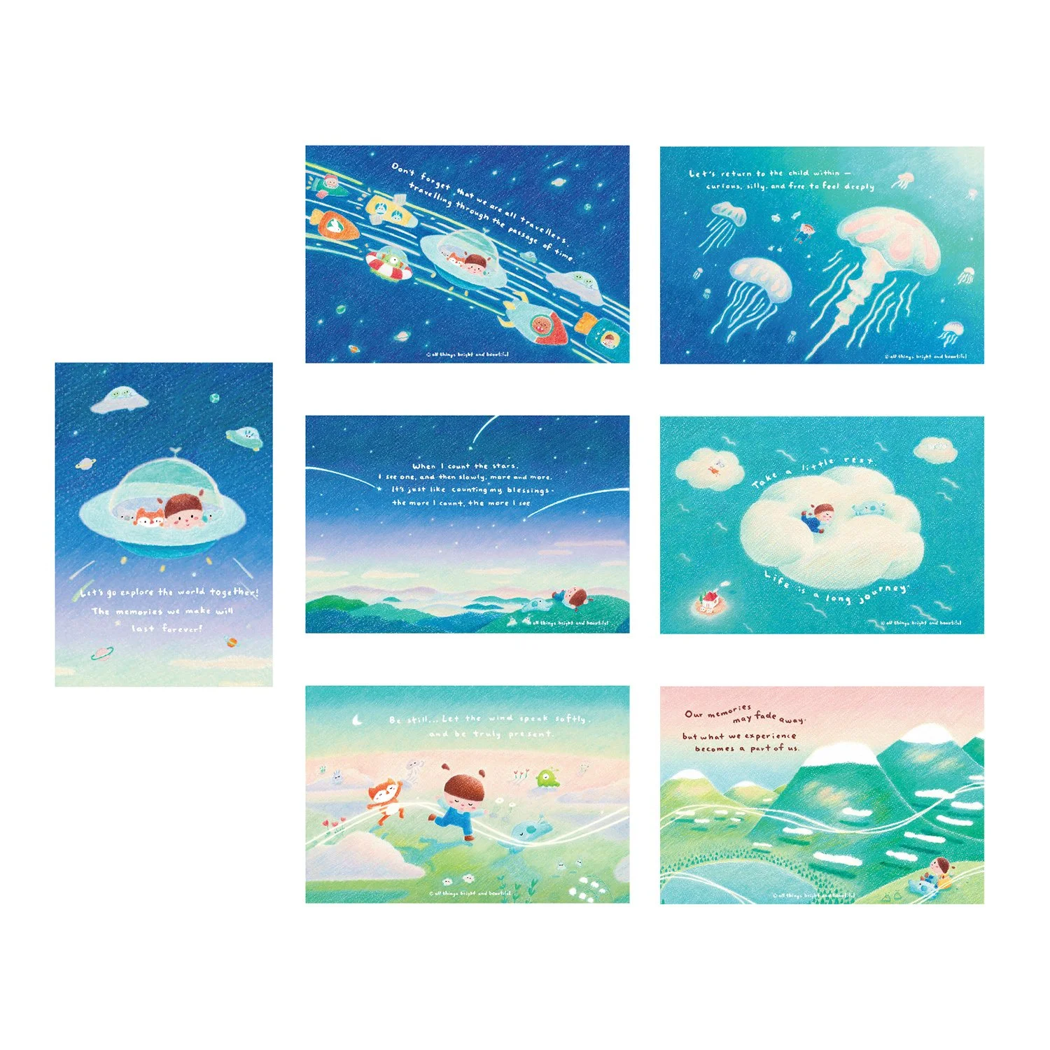 Galaxy Postcard Set 2 星際旅行者指南明信片系列2