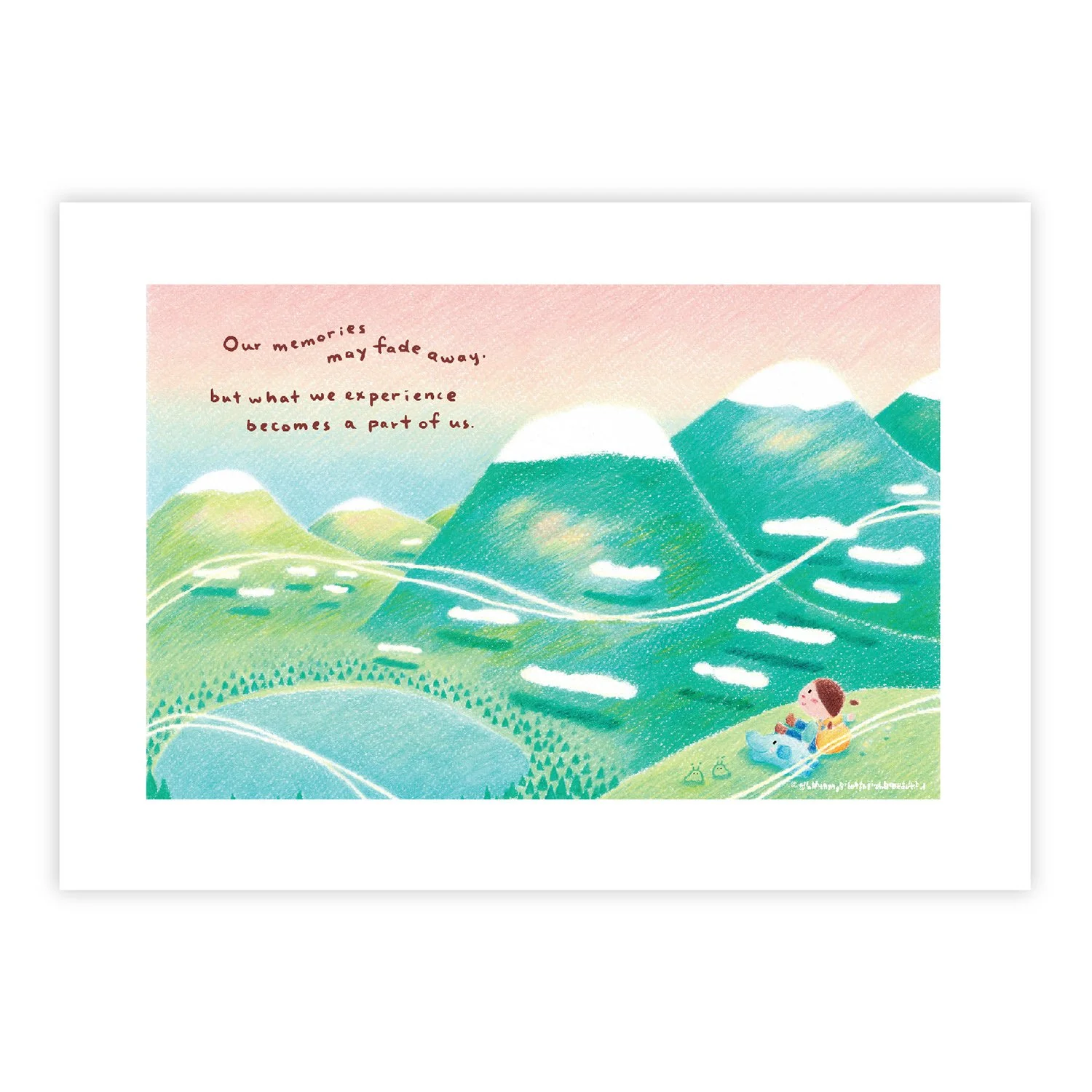 Mountain Print 生命的養分印畫
