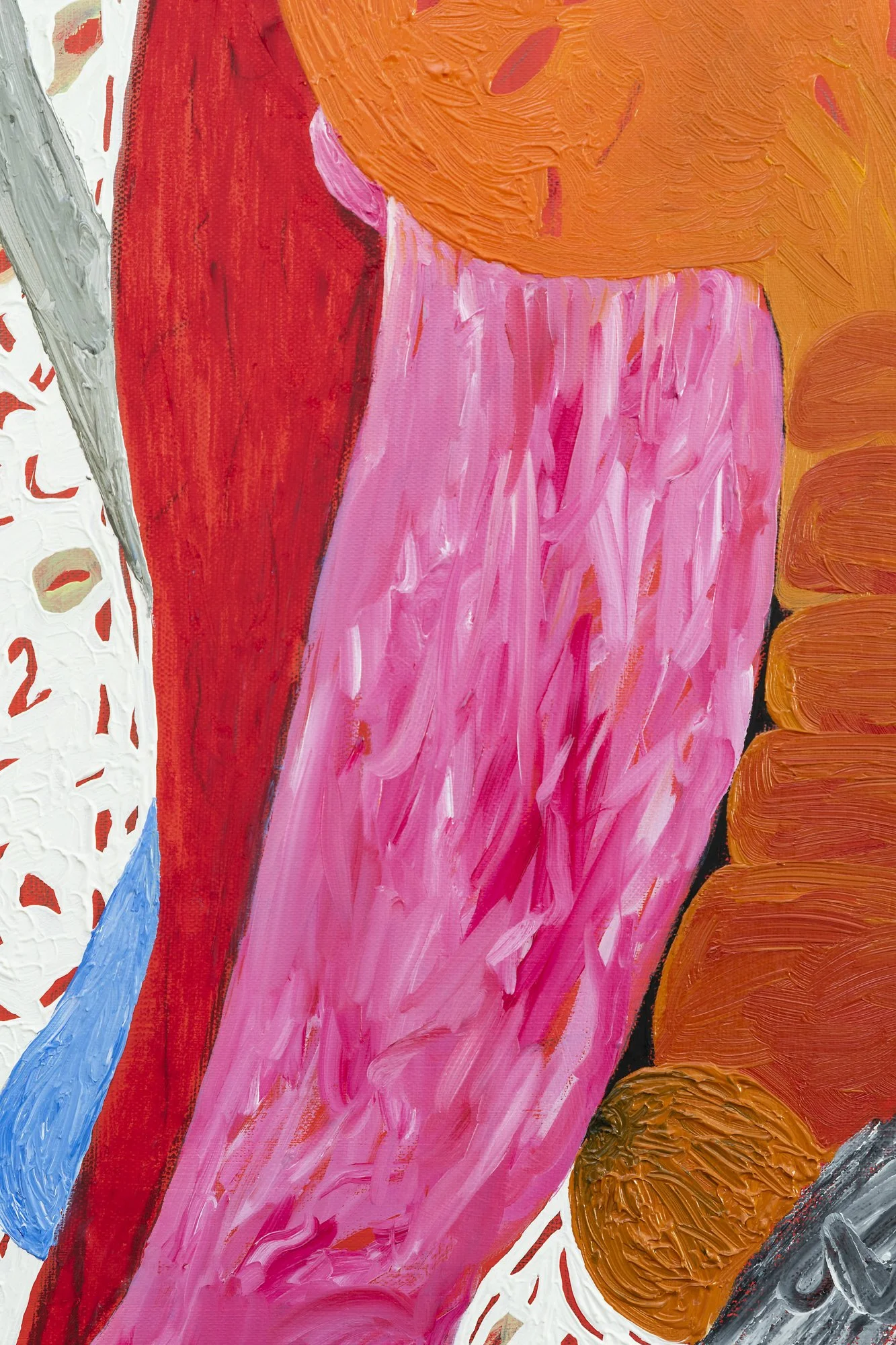 ATLAS HALF MOON 2020 Oil, pastel, pencil and acrylic on canvas 60.5 x 43.3cm