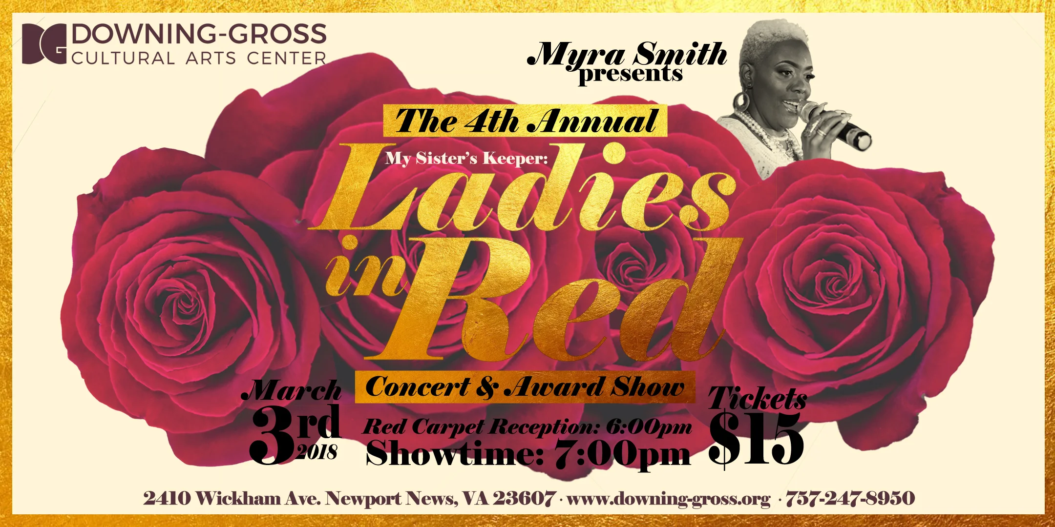 4th Annual "Ladies in Red" Concert & Award Show @ Downing-Gross
