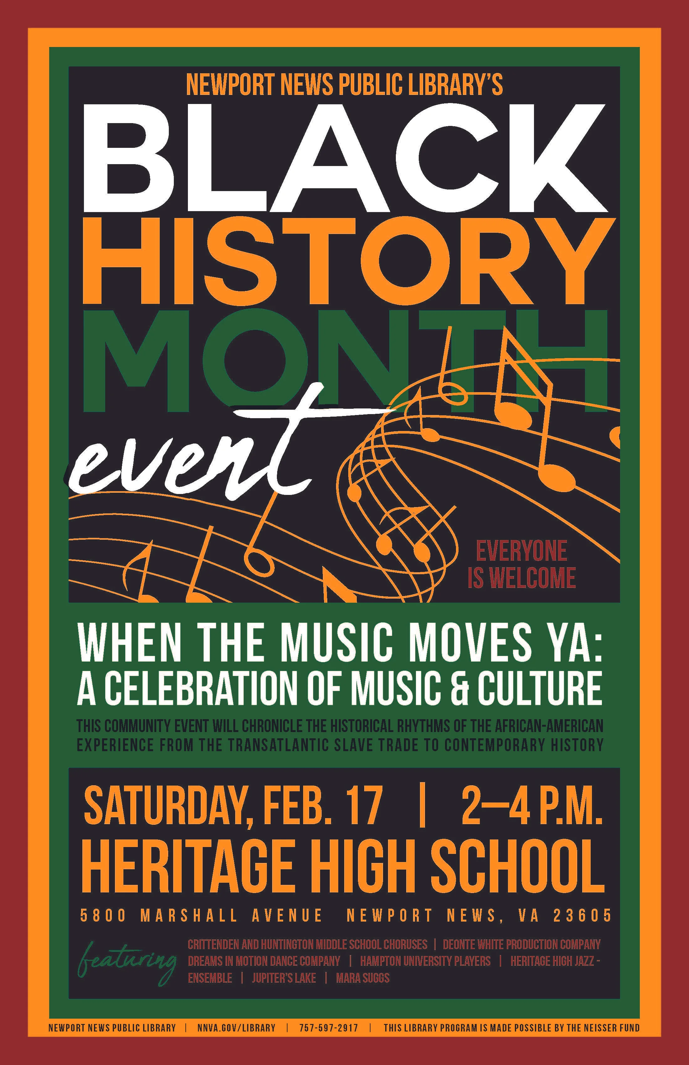 The Black History Month Performances @ Heritage High School 